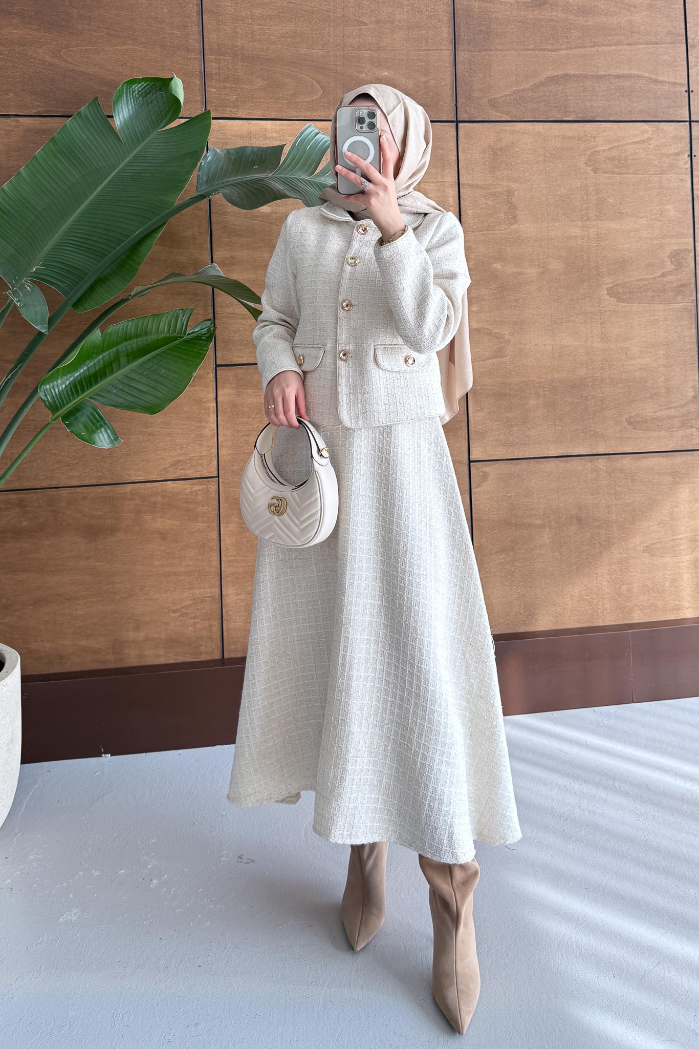 Cama Tüvit Takım Ekru