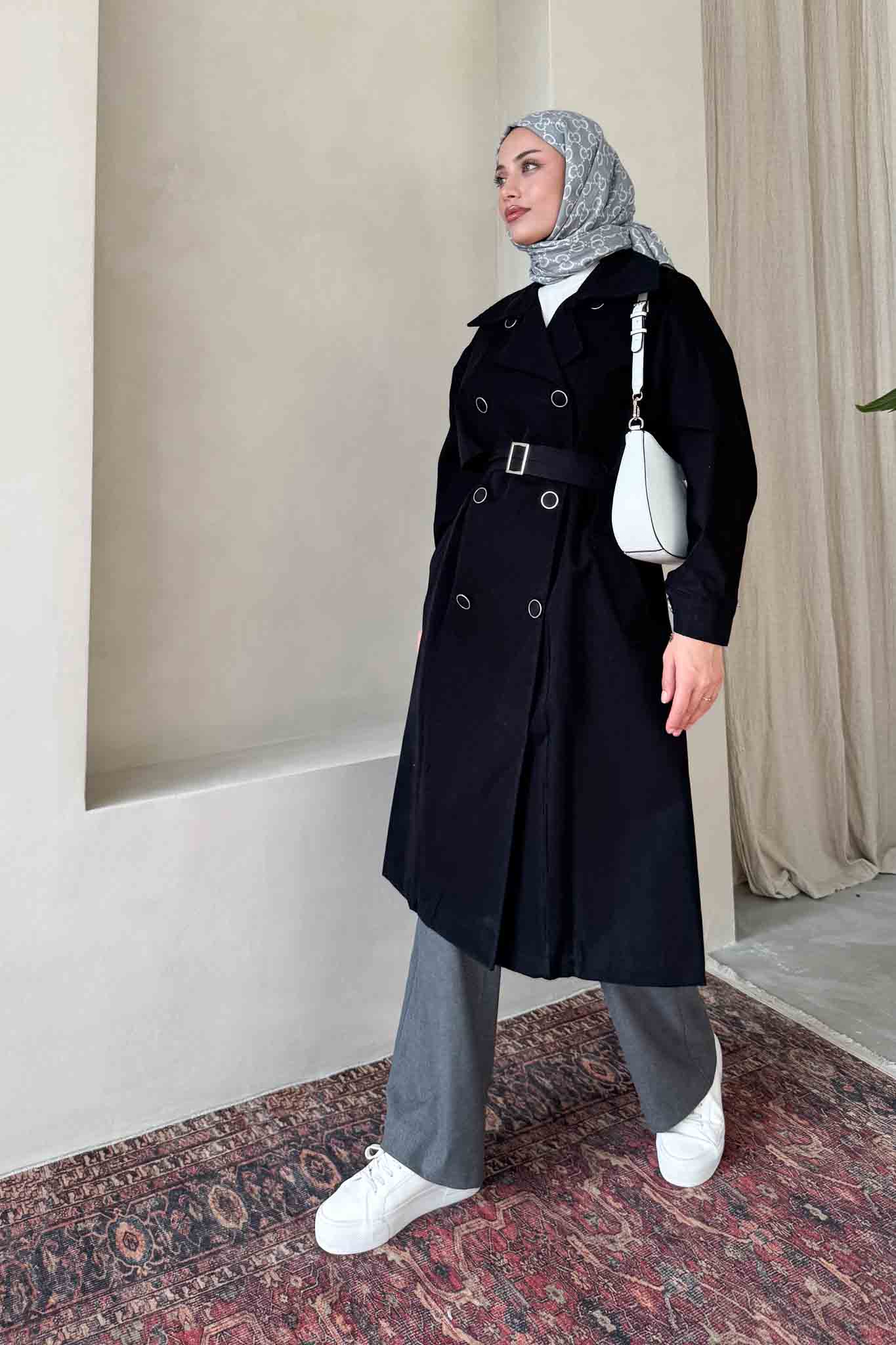 Prime Trench Coat Oil Green