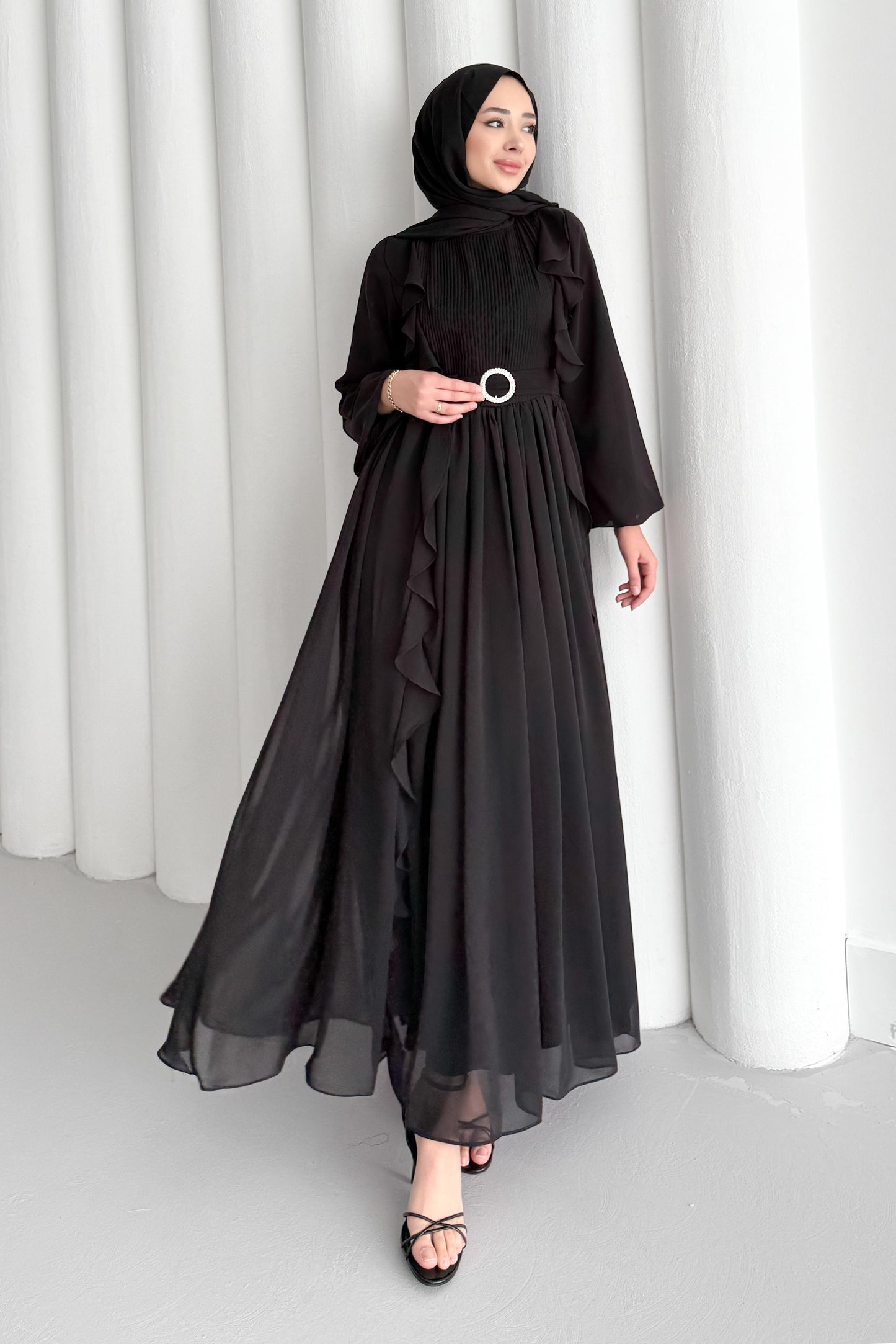 Luisa Abiye Elbise Siyah