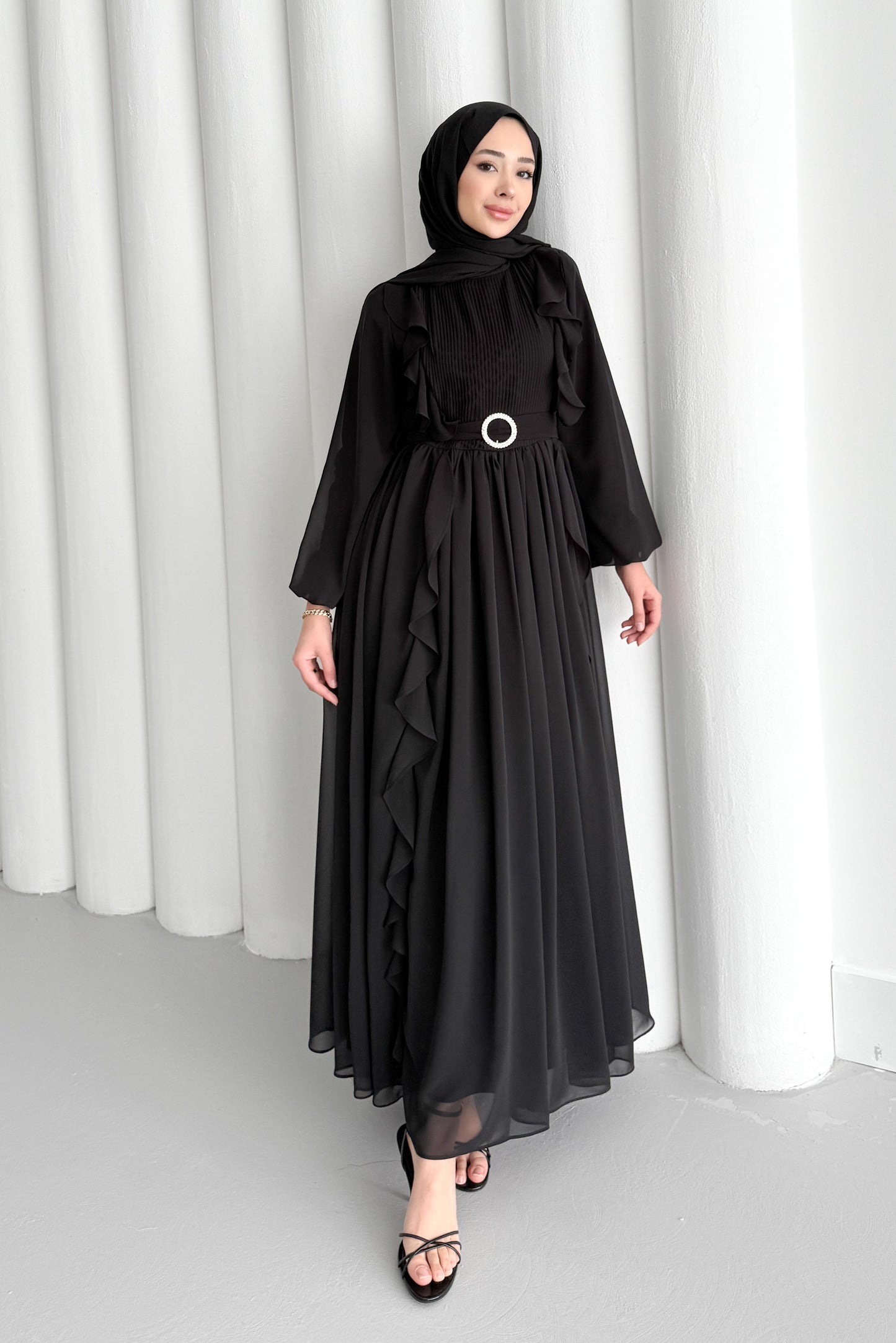 Luisa Abiye Elbise Siyah