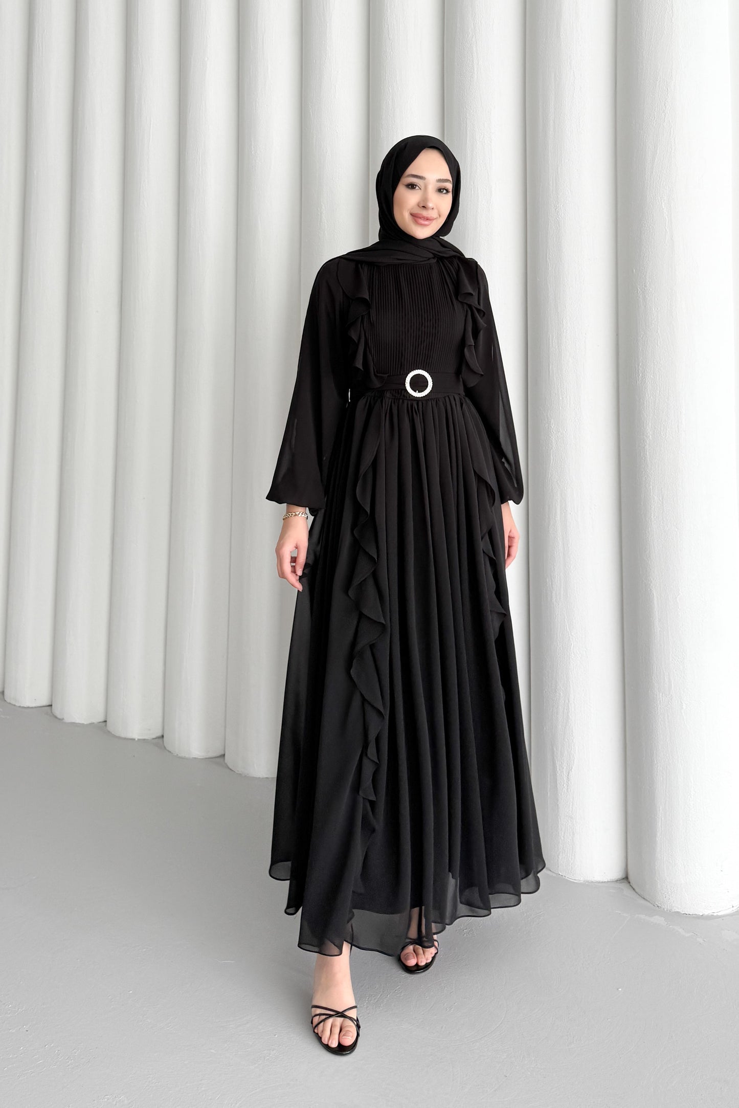 Luisa Abiye Elbise Siyah