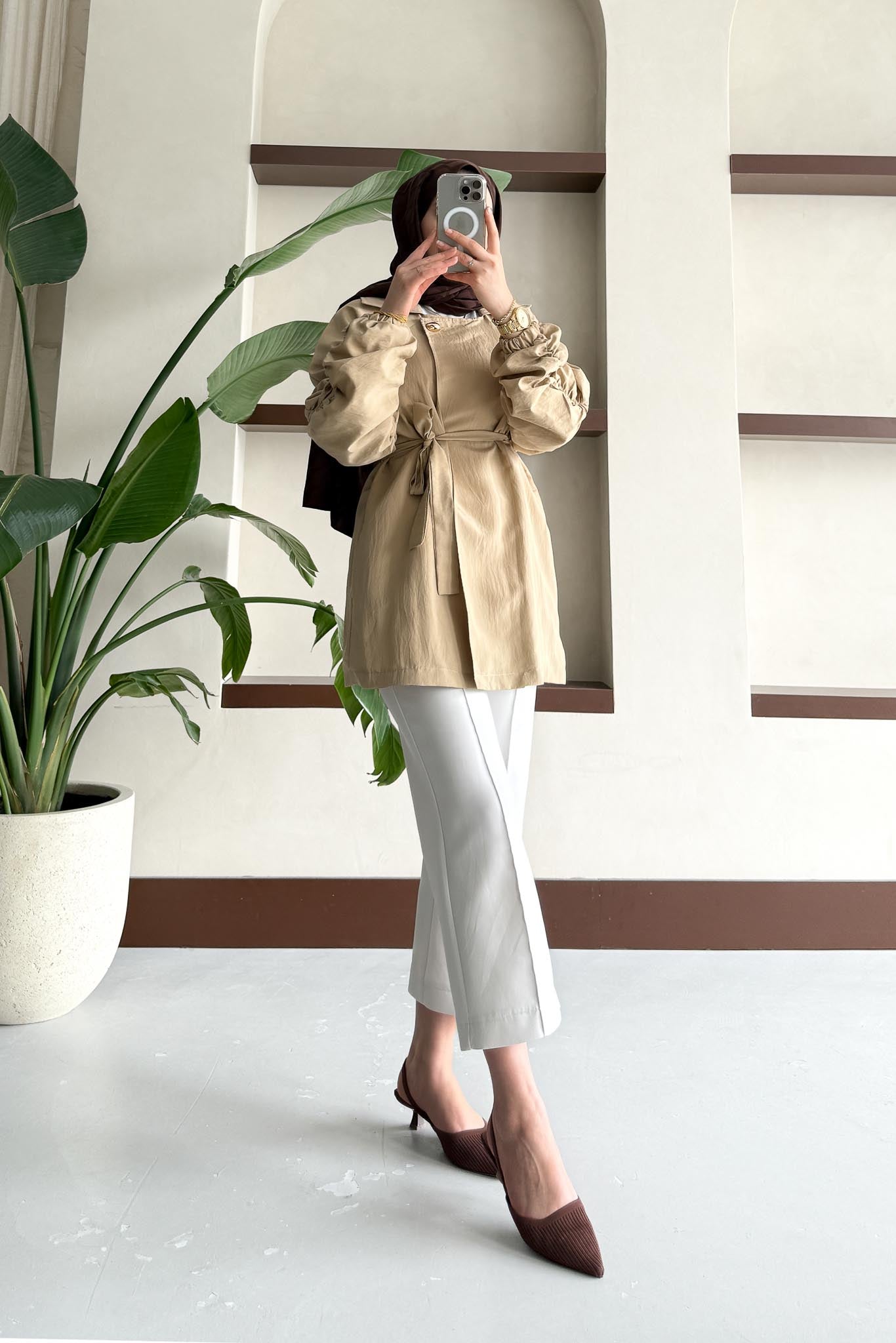 Ajda Pleated Skirt Set Petrol