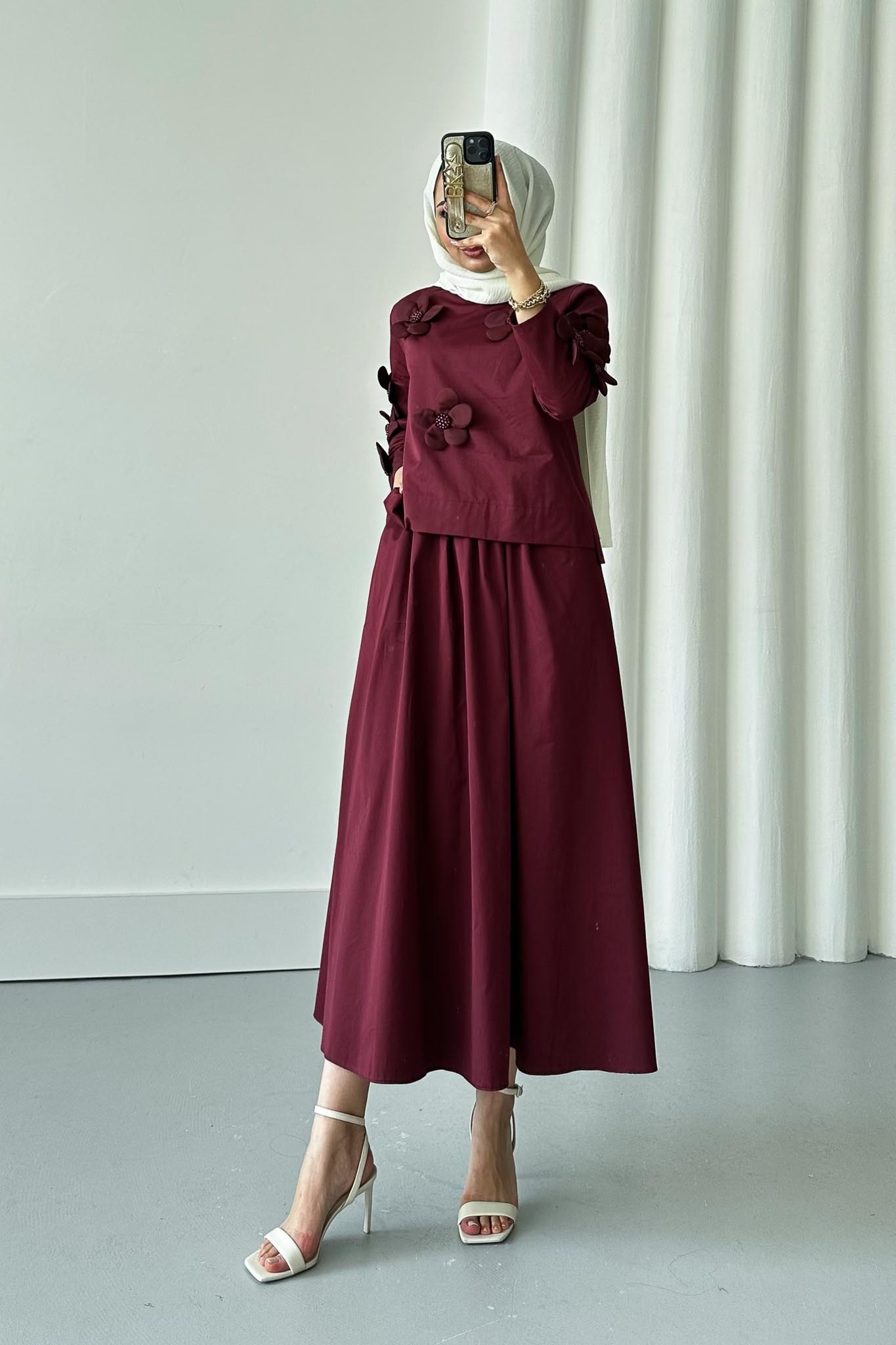 Afra Asymmetric Suit Indigo