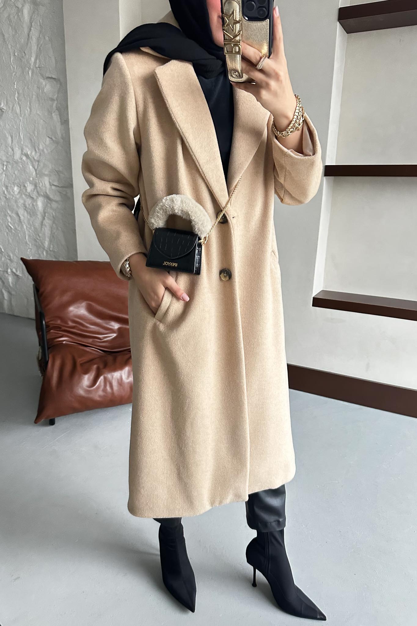 Past Kaşe Kaban Bej