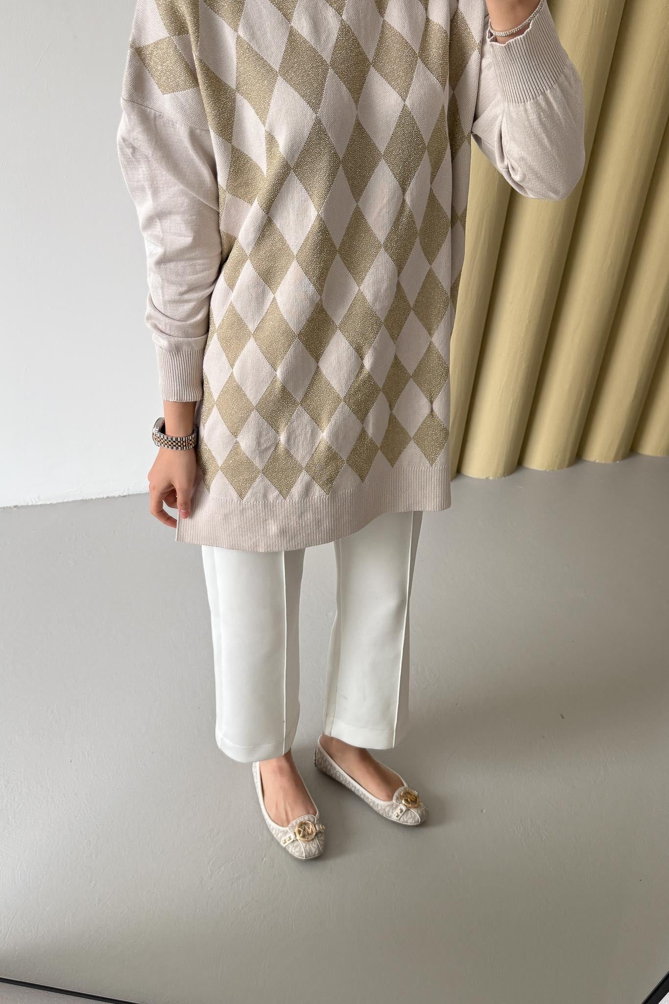 Ajda Pleated Skirt Set Petrol