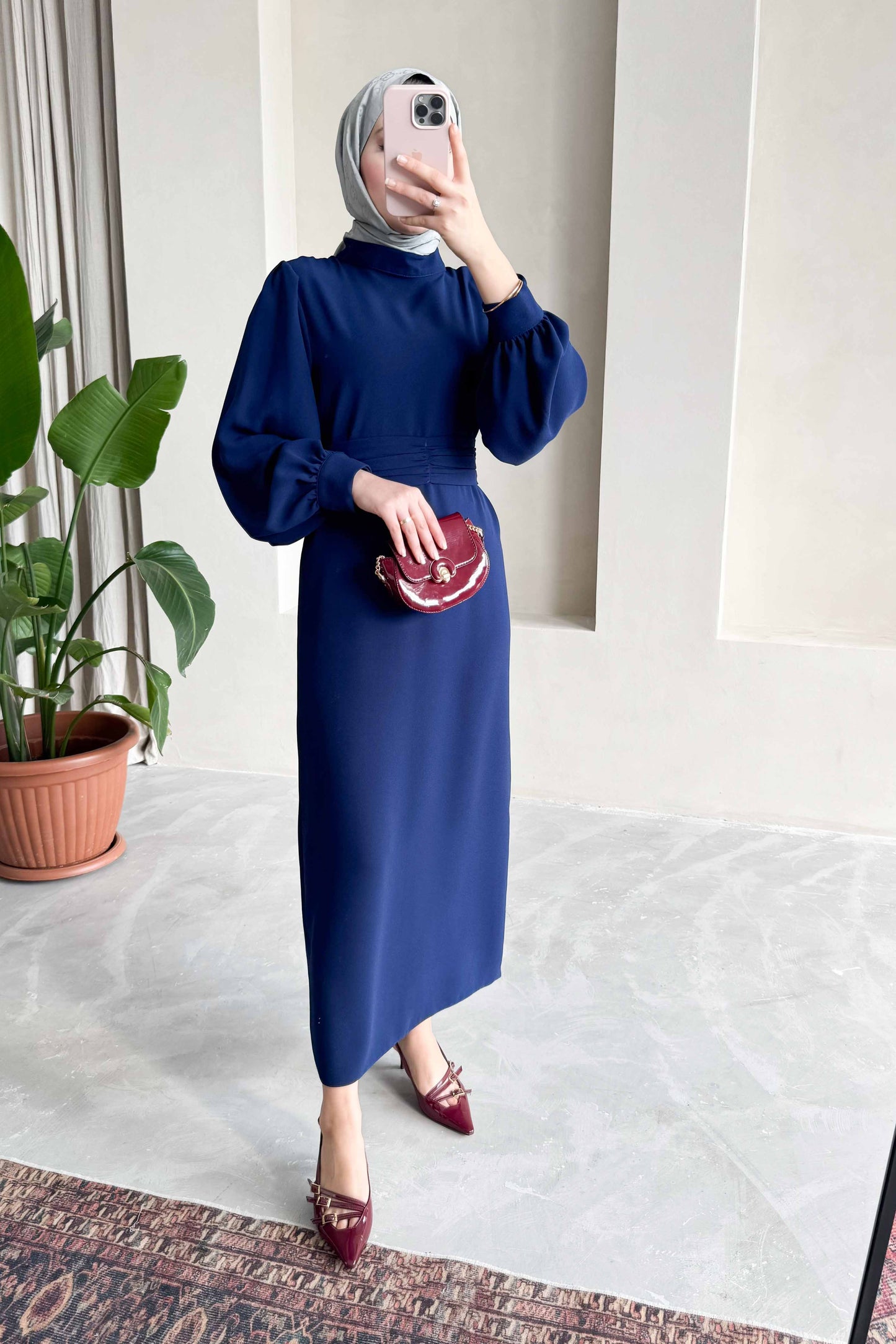 New Hurrem Evening Dress Navy Blue