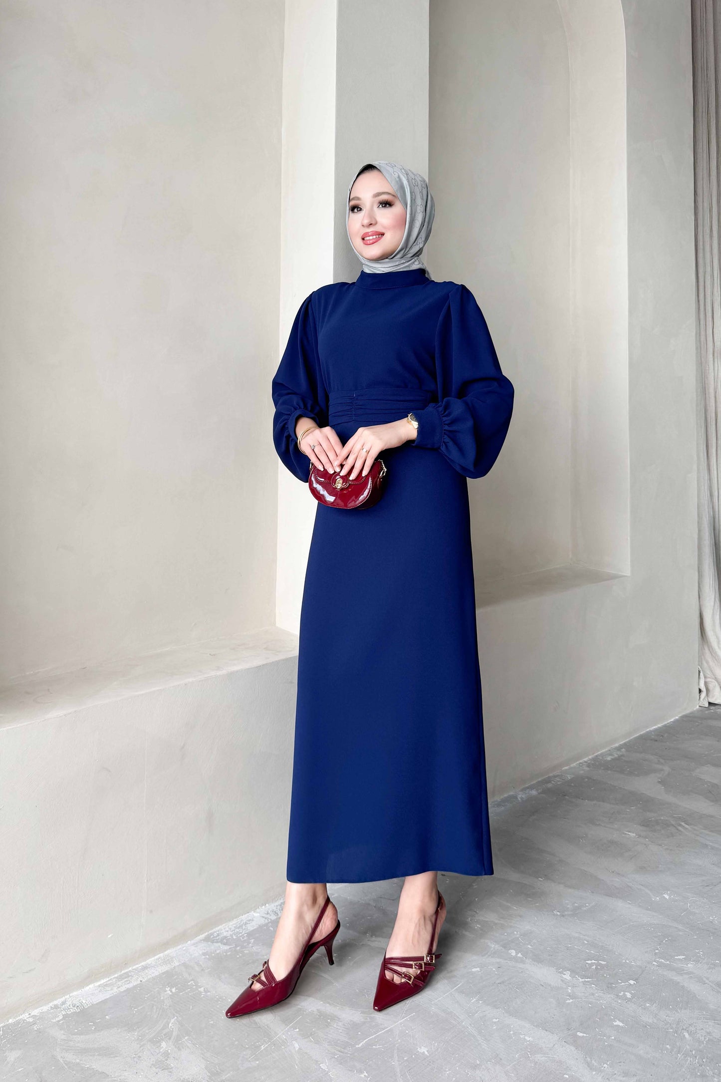 New Hurrem Evening Dress Navy Blue