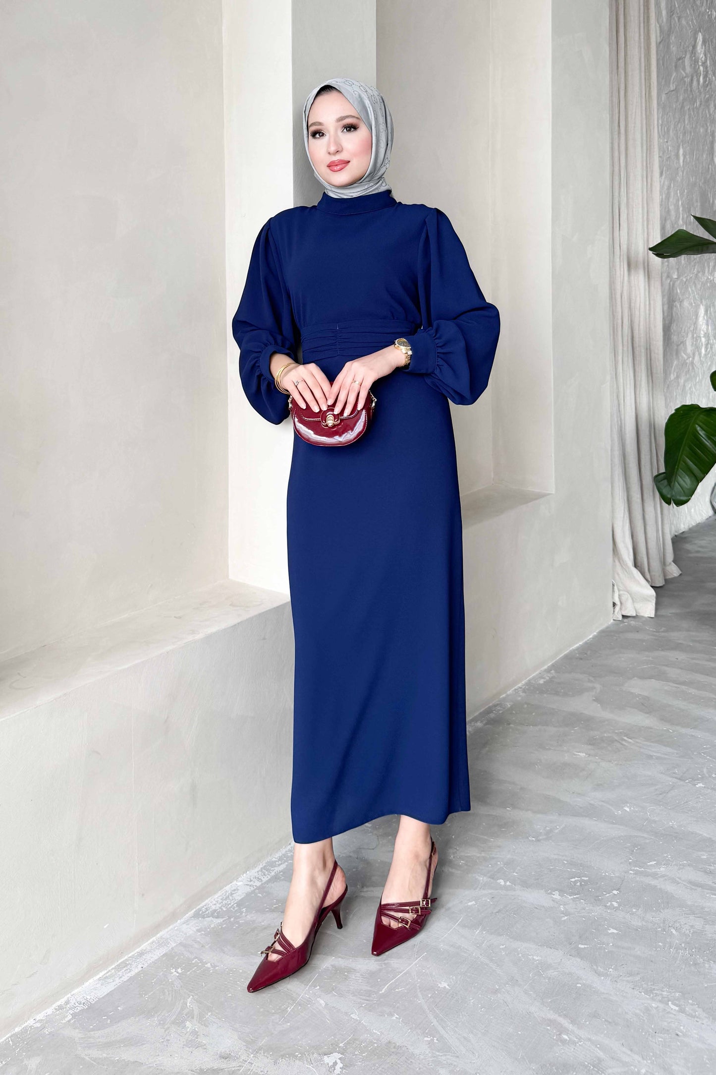 New Hurrem Evening Dress Navy Blue