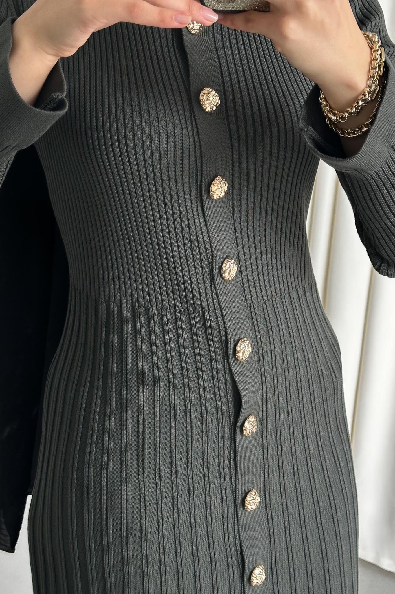 Aller Merserize Elbise Haki