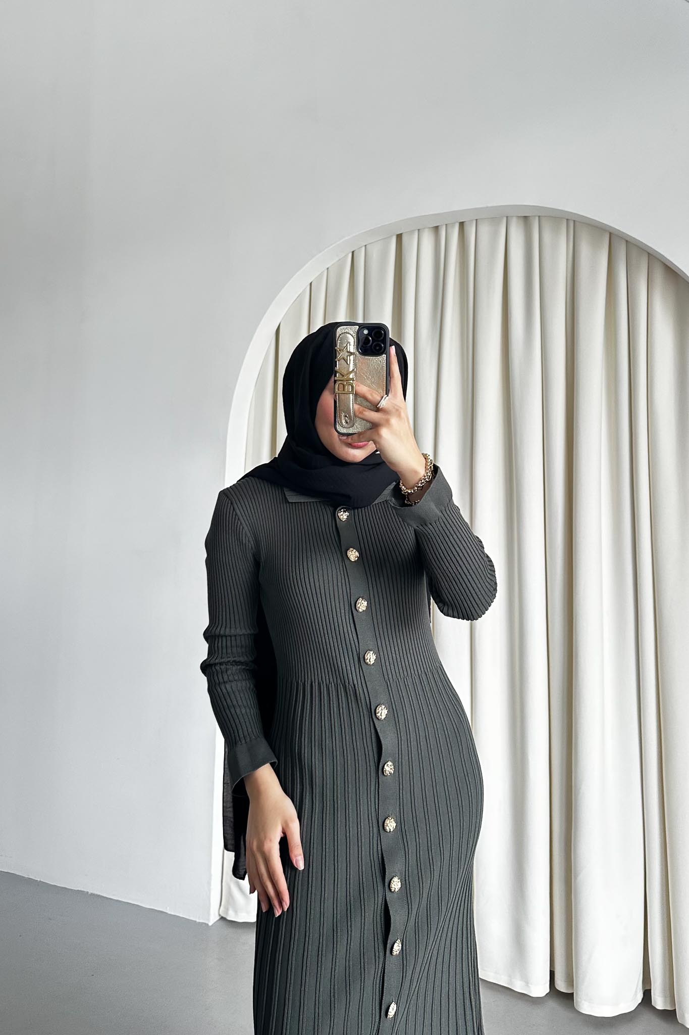 Aller Merserize Elbise Haki