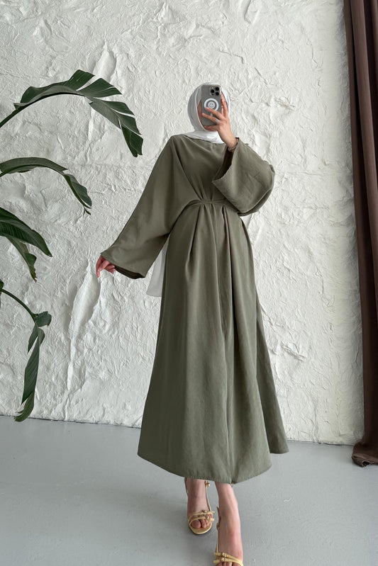 Bağlamalı Alonso Elbise Sof Yeşil