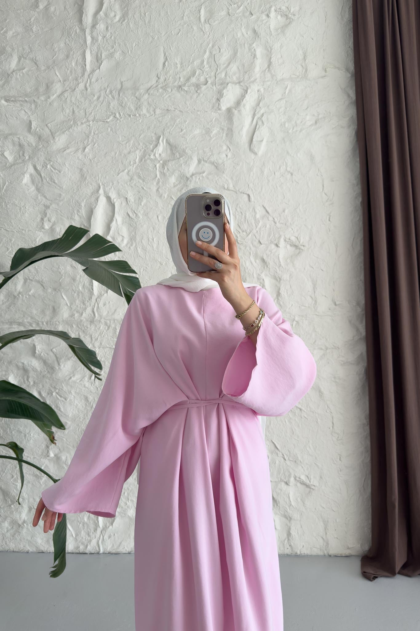 Bağlamalı Alonso Elbise Pembe