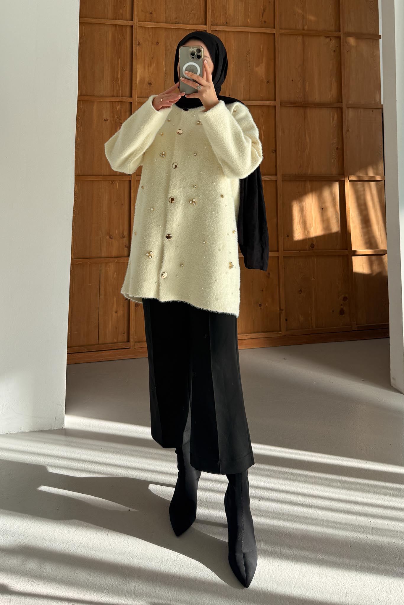 Ajda Pleated Skirt Set Petrol