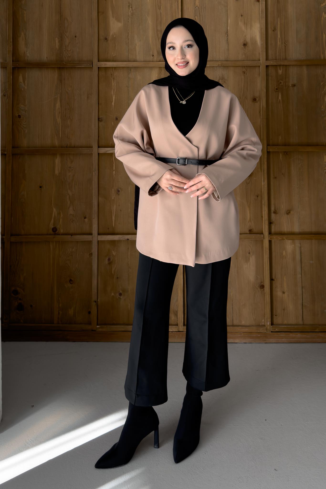 Ajda Pleated Skirt Set Petrol