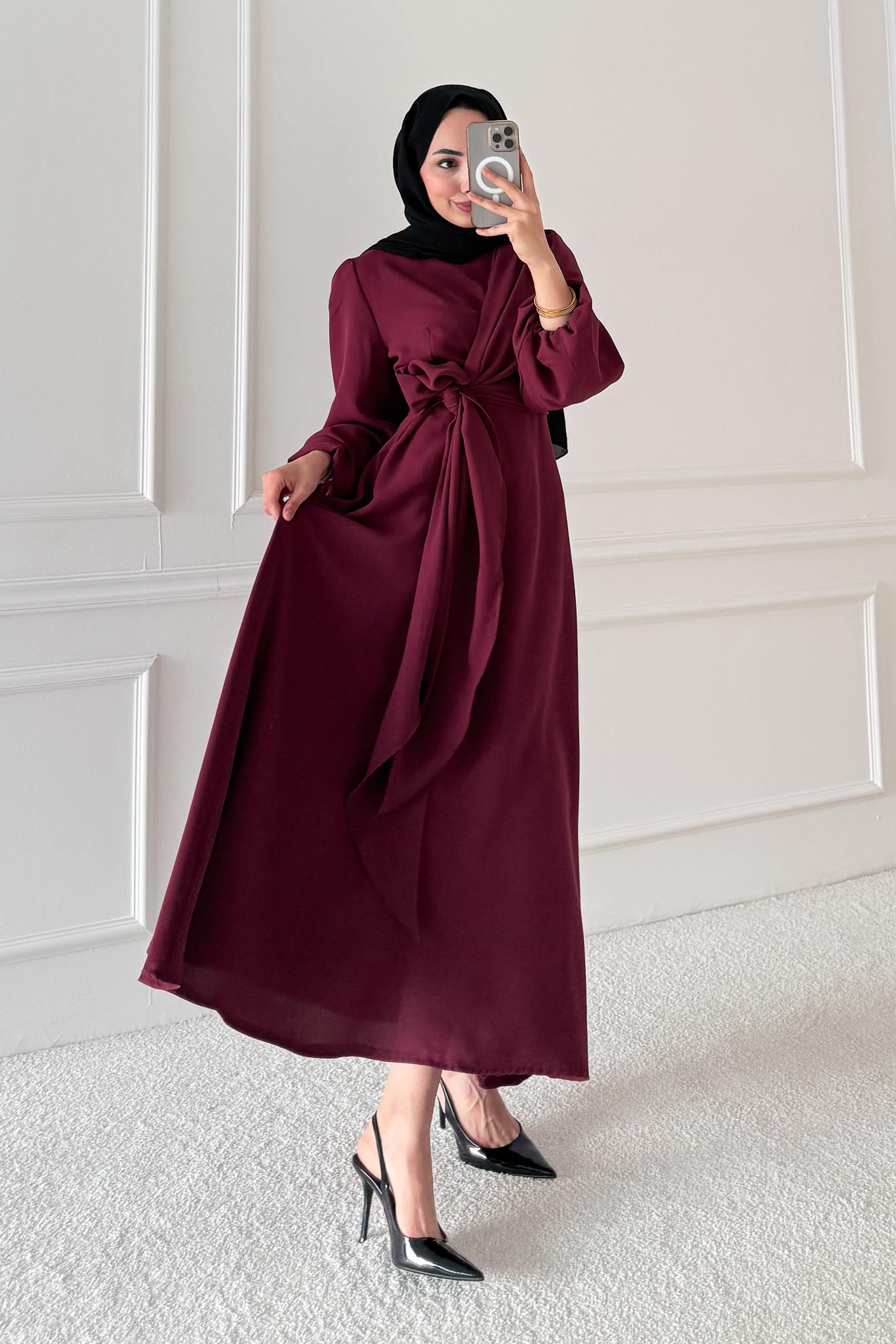 New Hurrem Evening Dress Burgundy