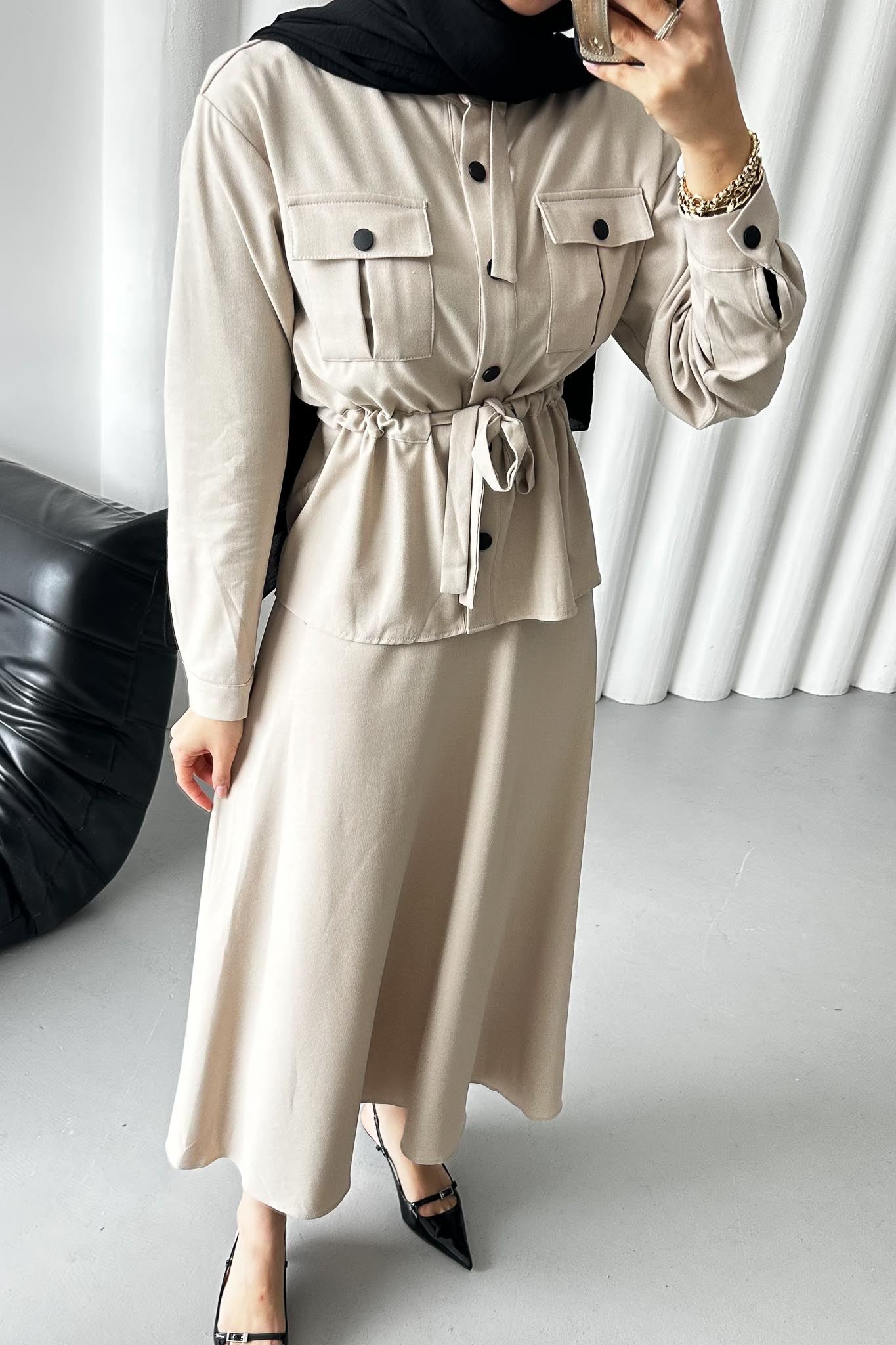 Armia Pleated Detailed Suit Light Lilac