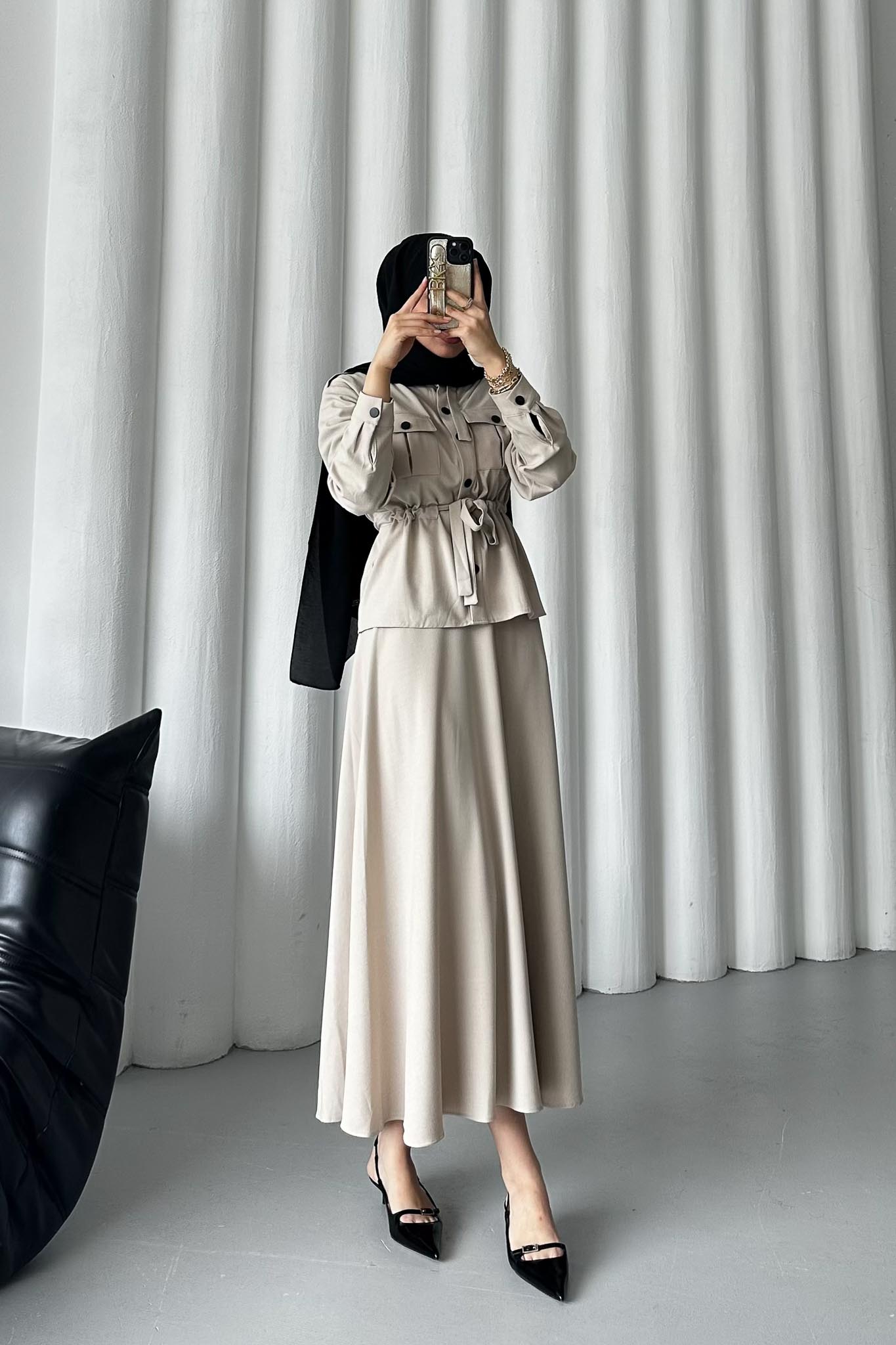Armia Pleated Detailed Suit Light Lilac