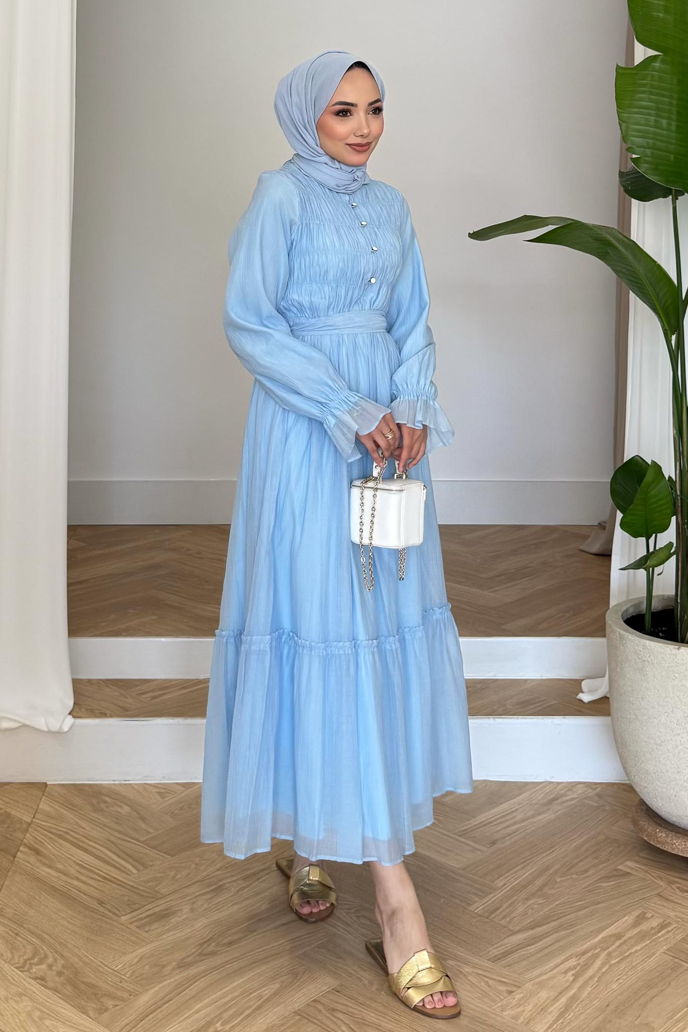Ajda Pleated Skirt Set Petrol