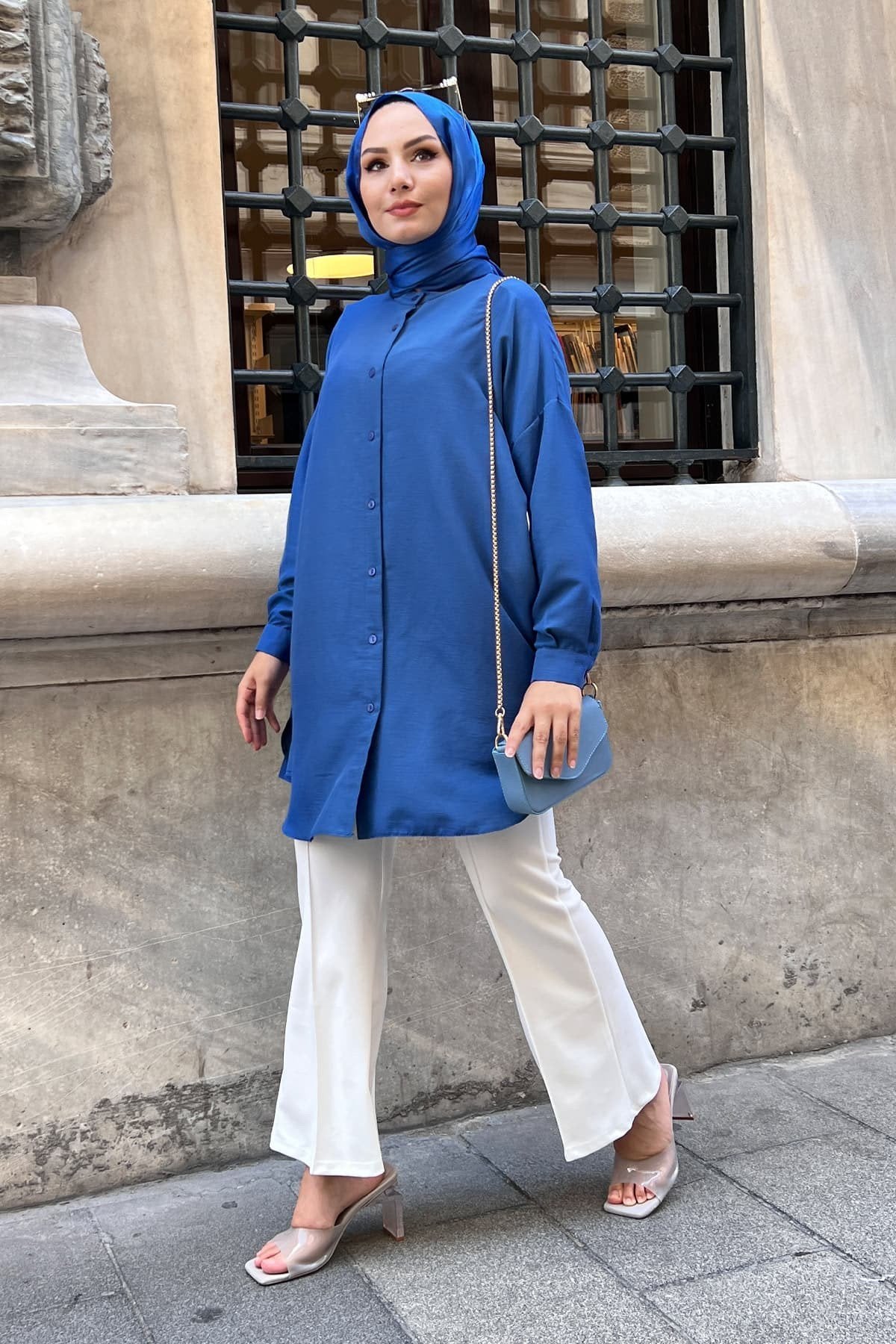 Carina Gömlek İndigo