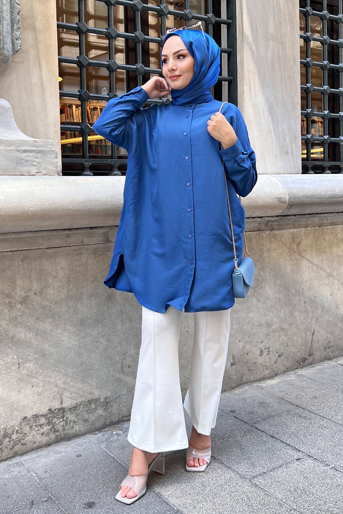 Carina Gömlek İndigo