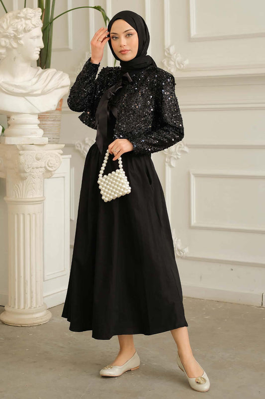 Clara Gold Takım Siyah