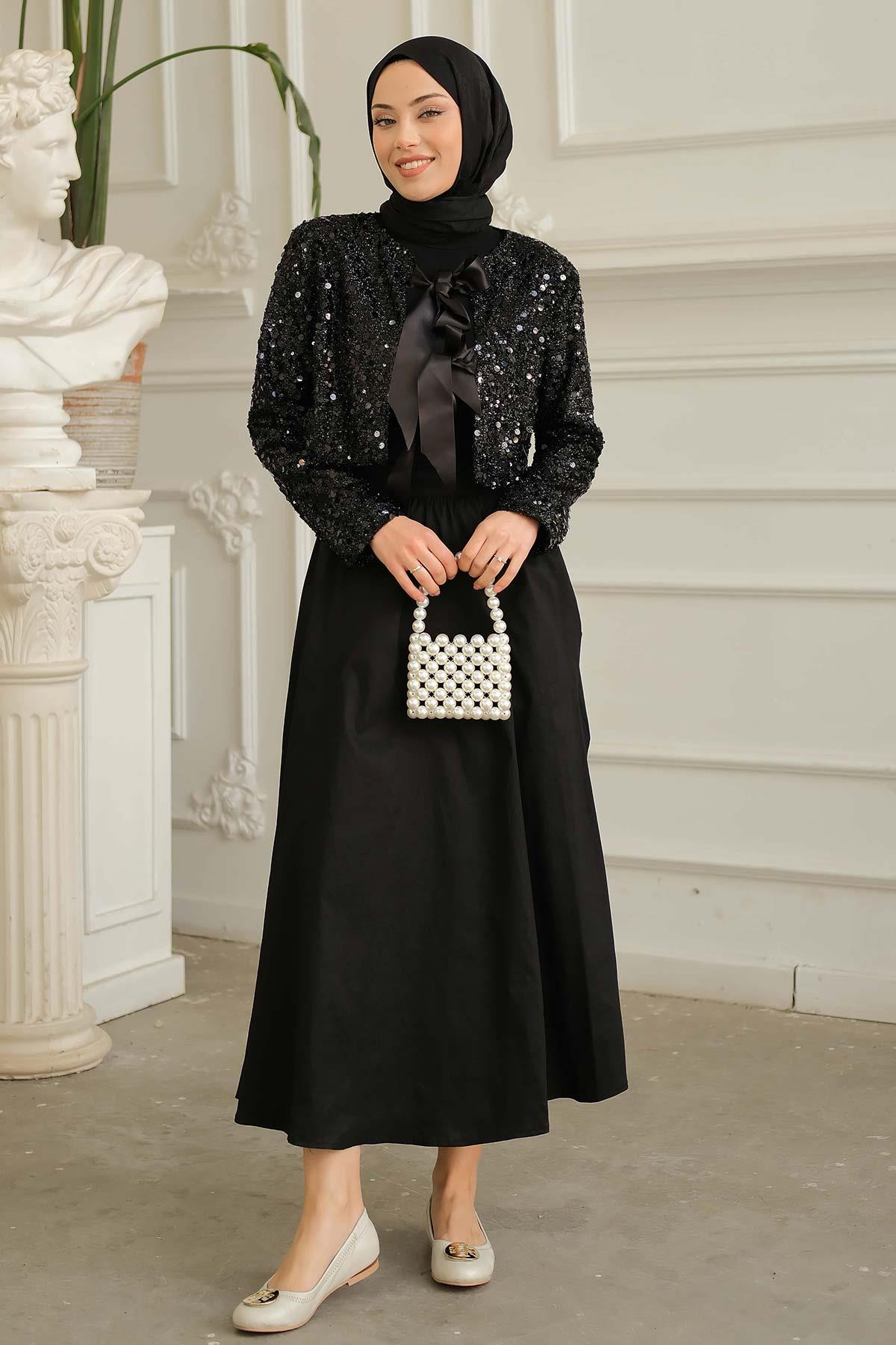 Clara Gold Takım Siyah