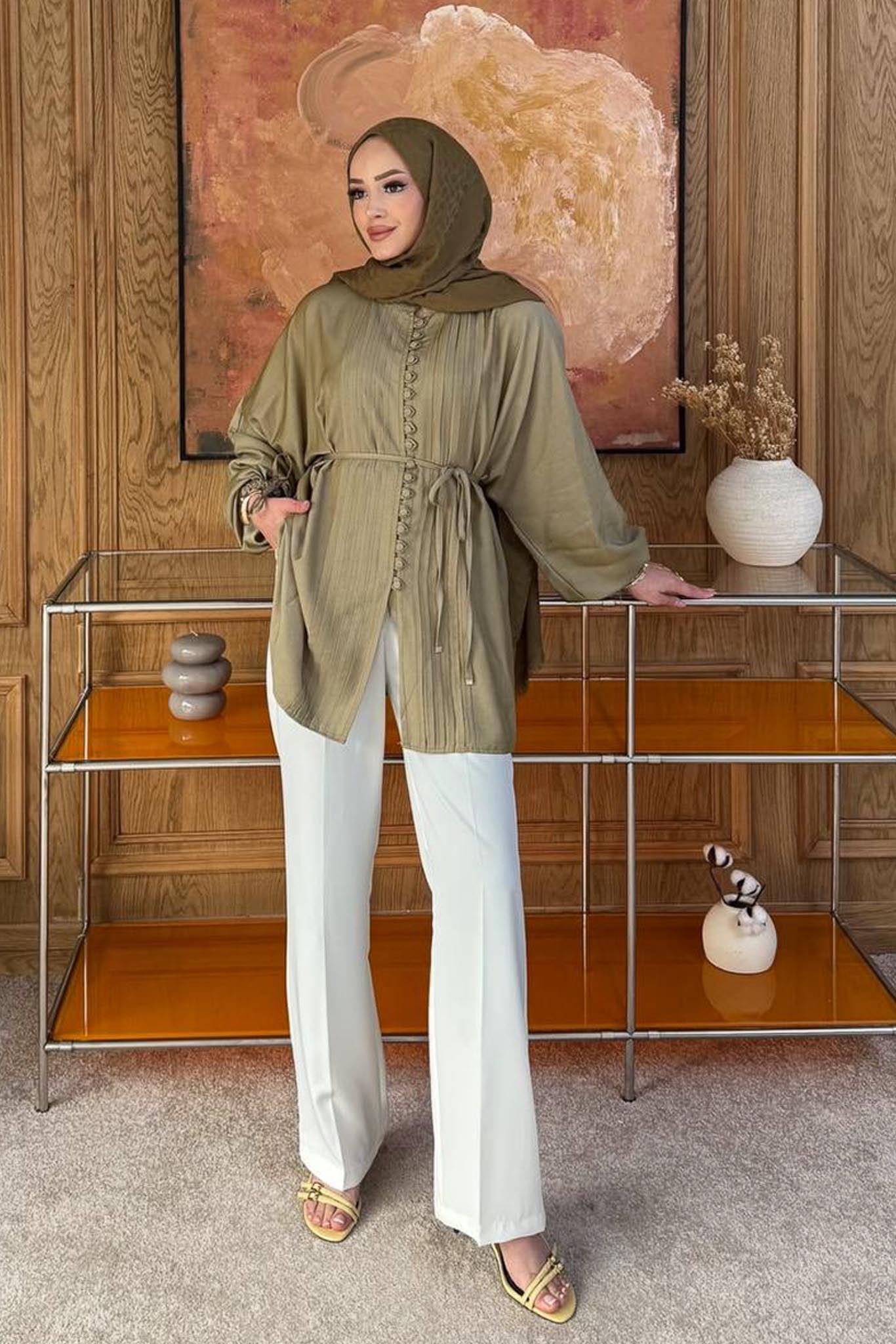 Ales Shoulder Lace Shirt Ecru