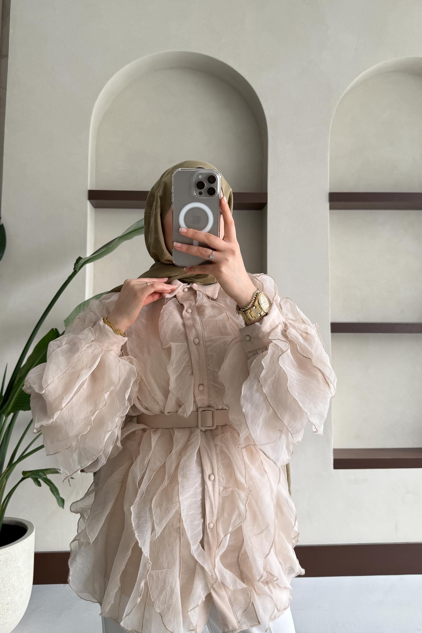 Ales Shoulder Lace Shirt Ecru