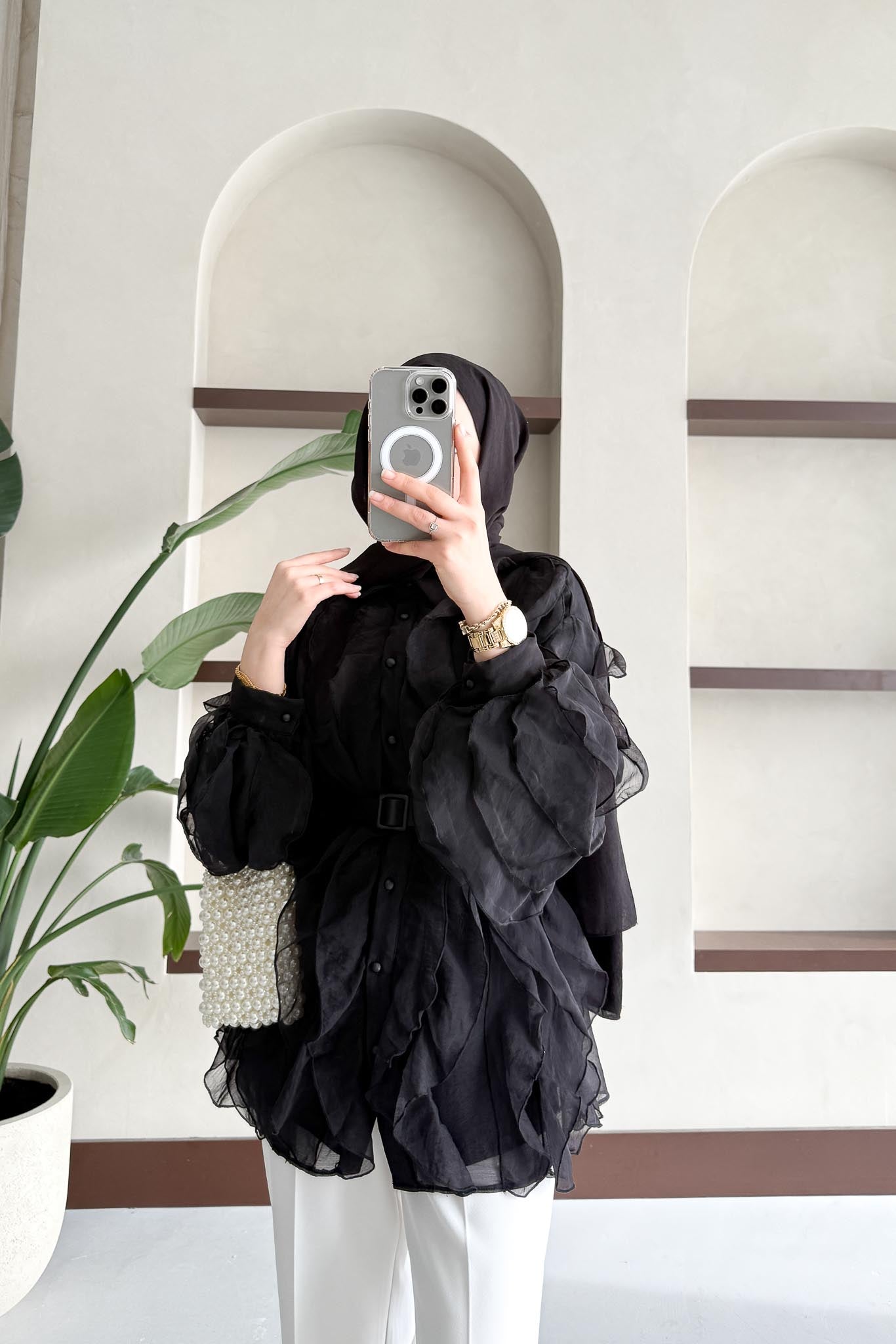 Ales Shoulder Lace Shirt Ecru