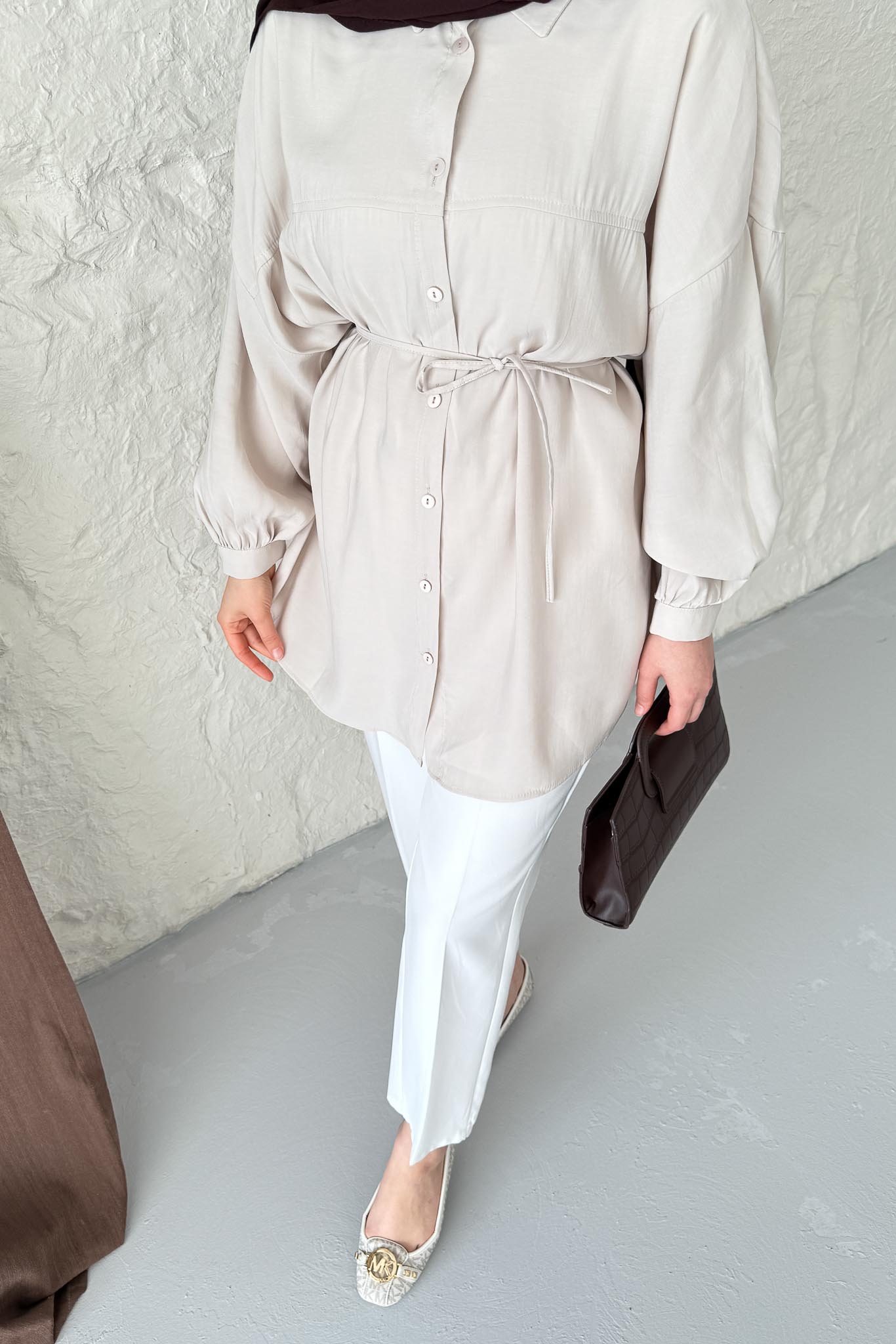 Ales Shoulder Lace Shirt Ecru