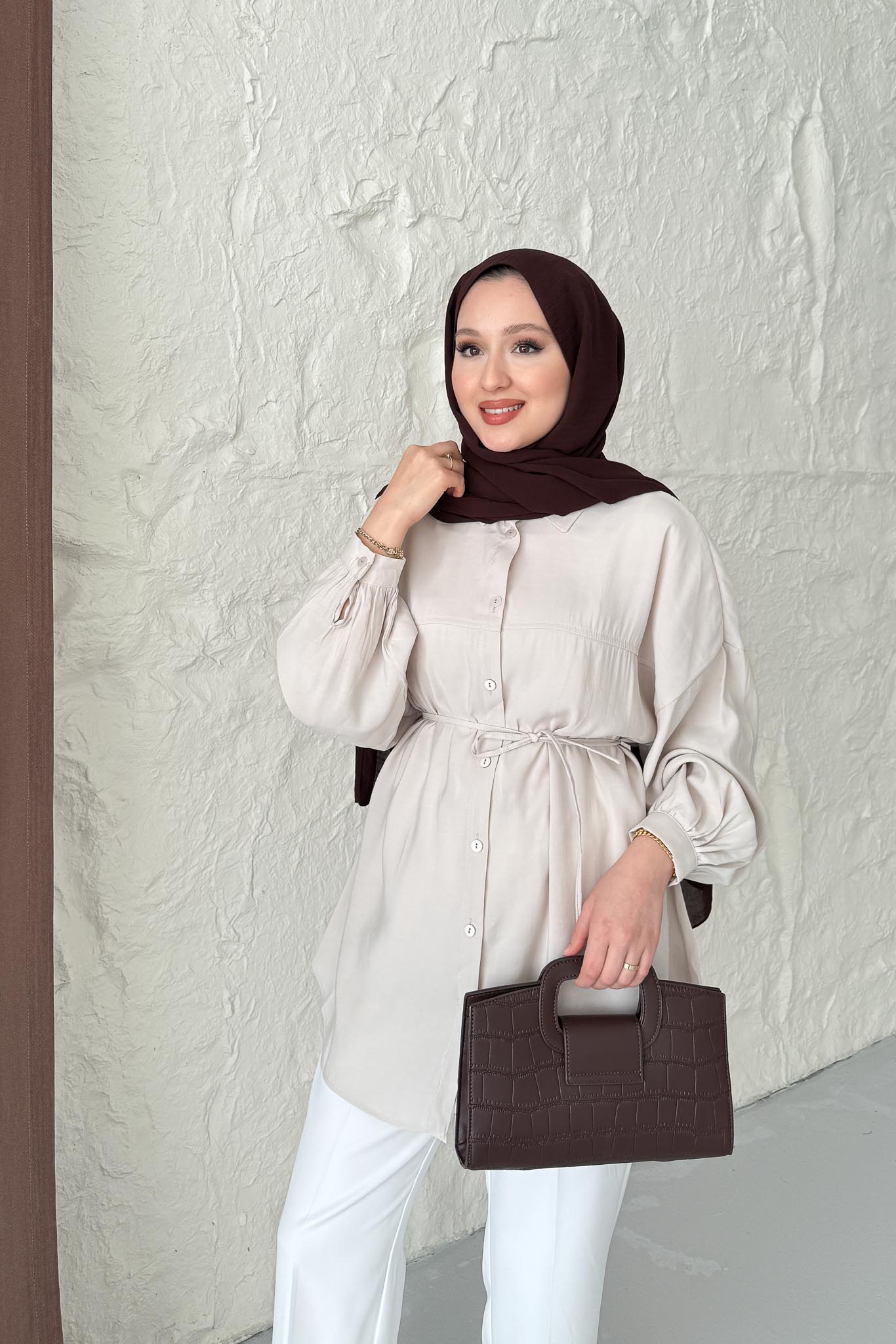 Ales Shoulder Lace Shirt Ecru