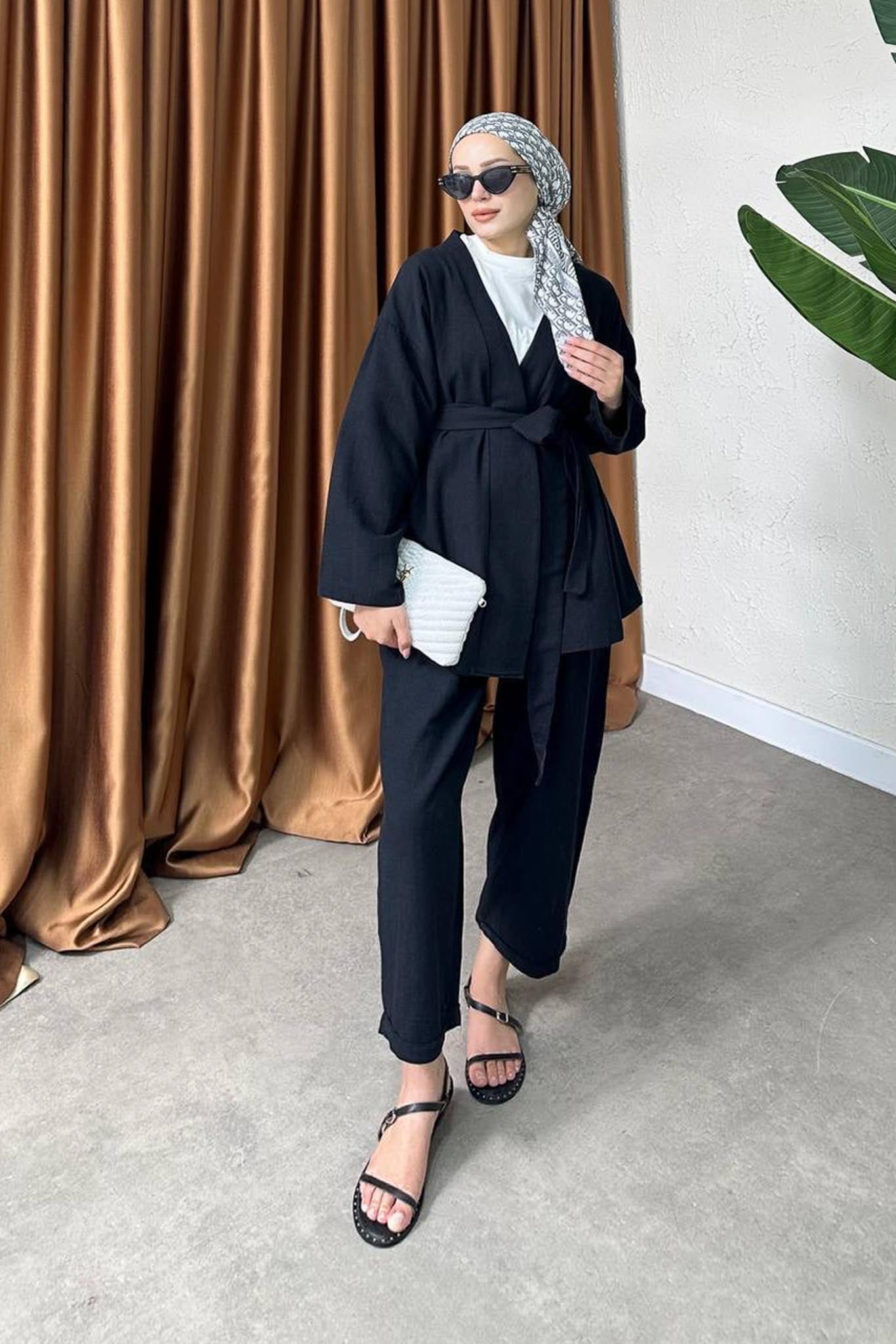 Dream Kimono Takım Siyah