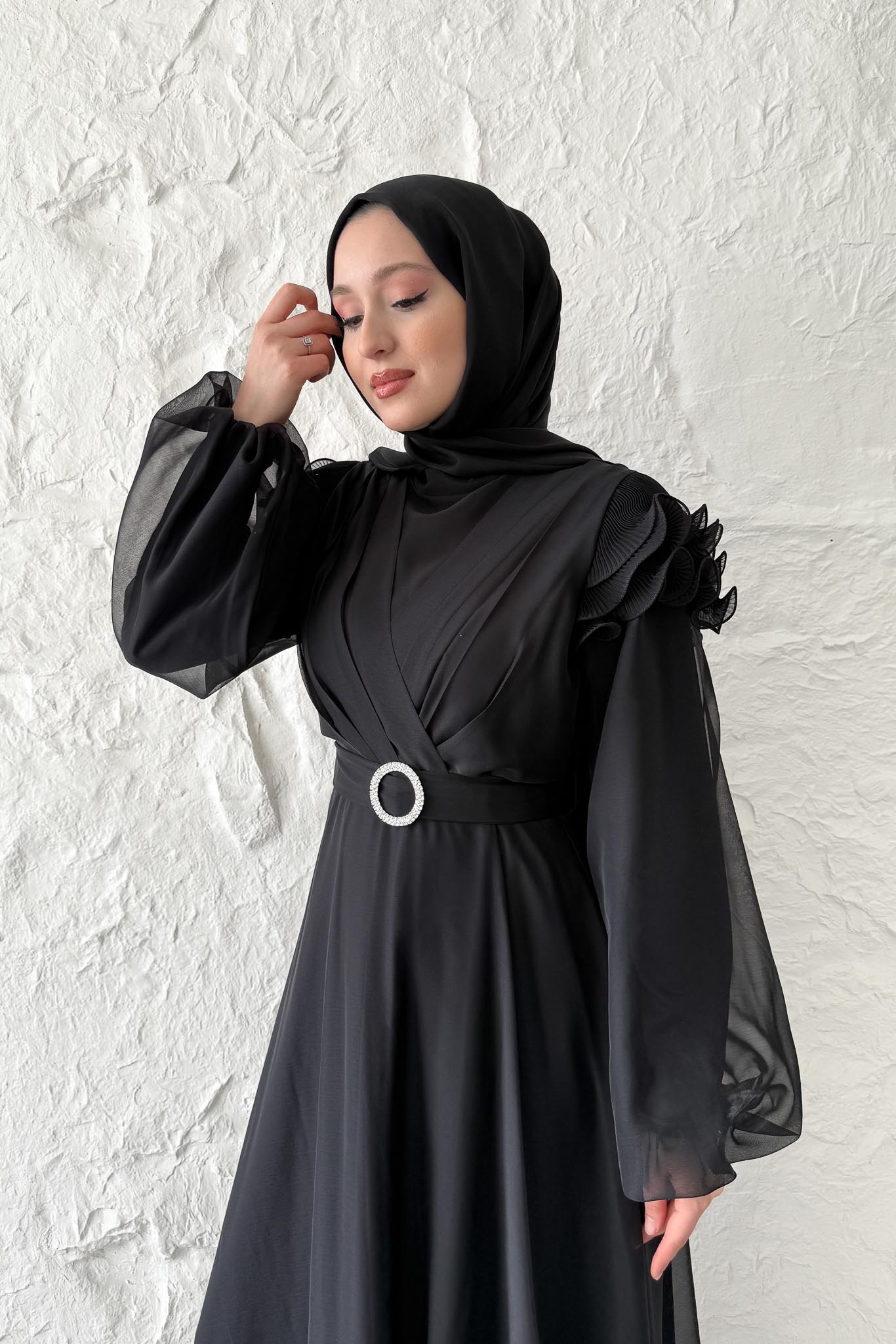 Suzana Abiye Elbise Siyah