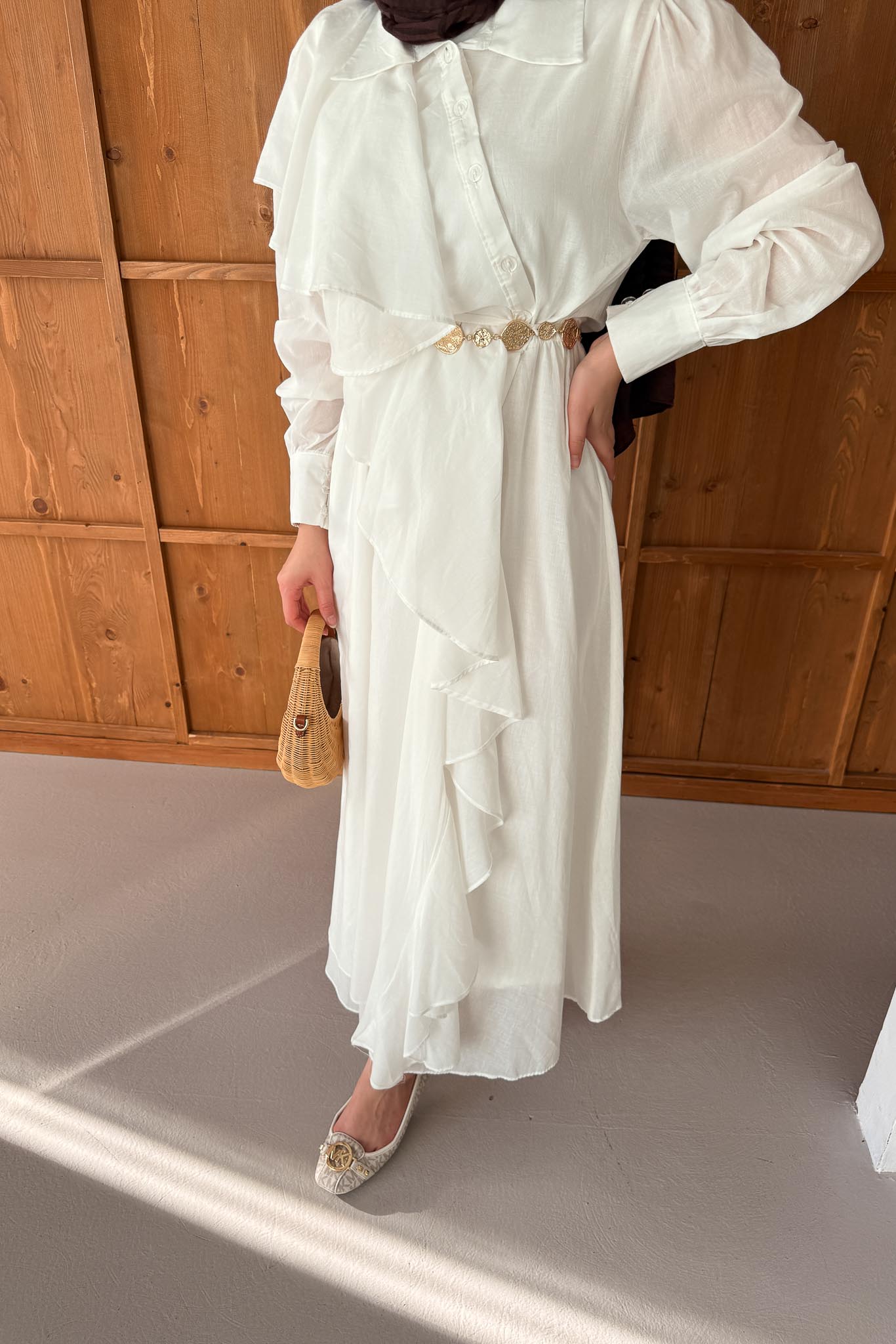 Alaçatı Dress White