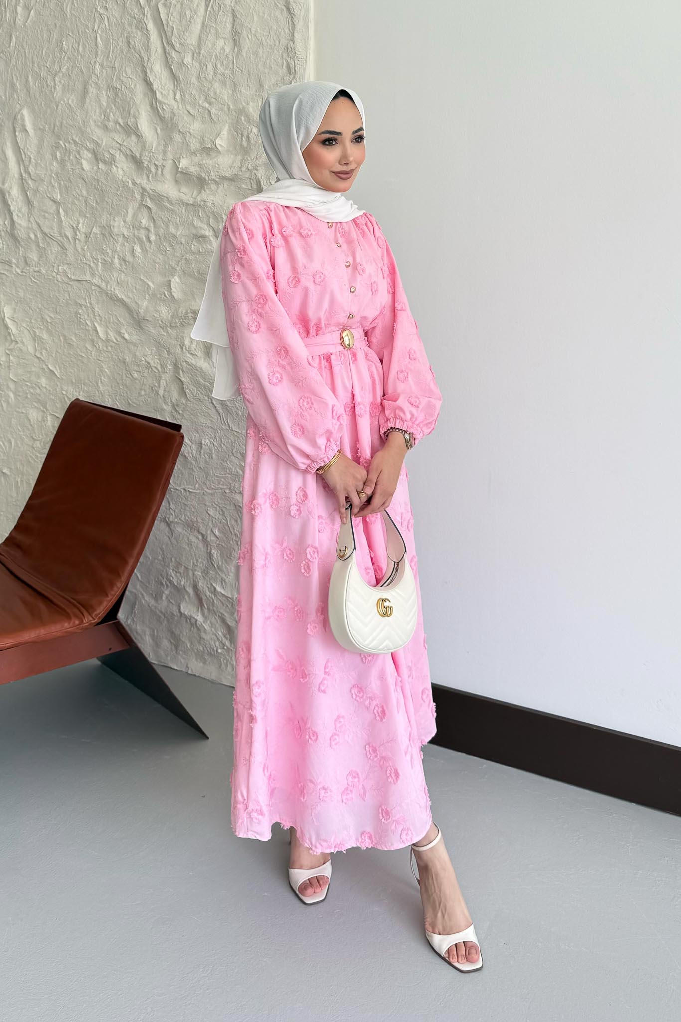 Mona Lace Dress White