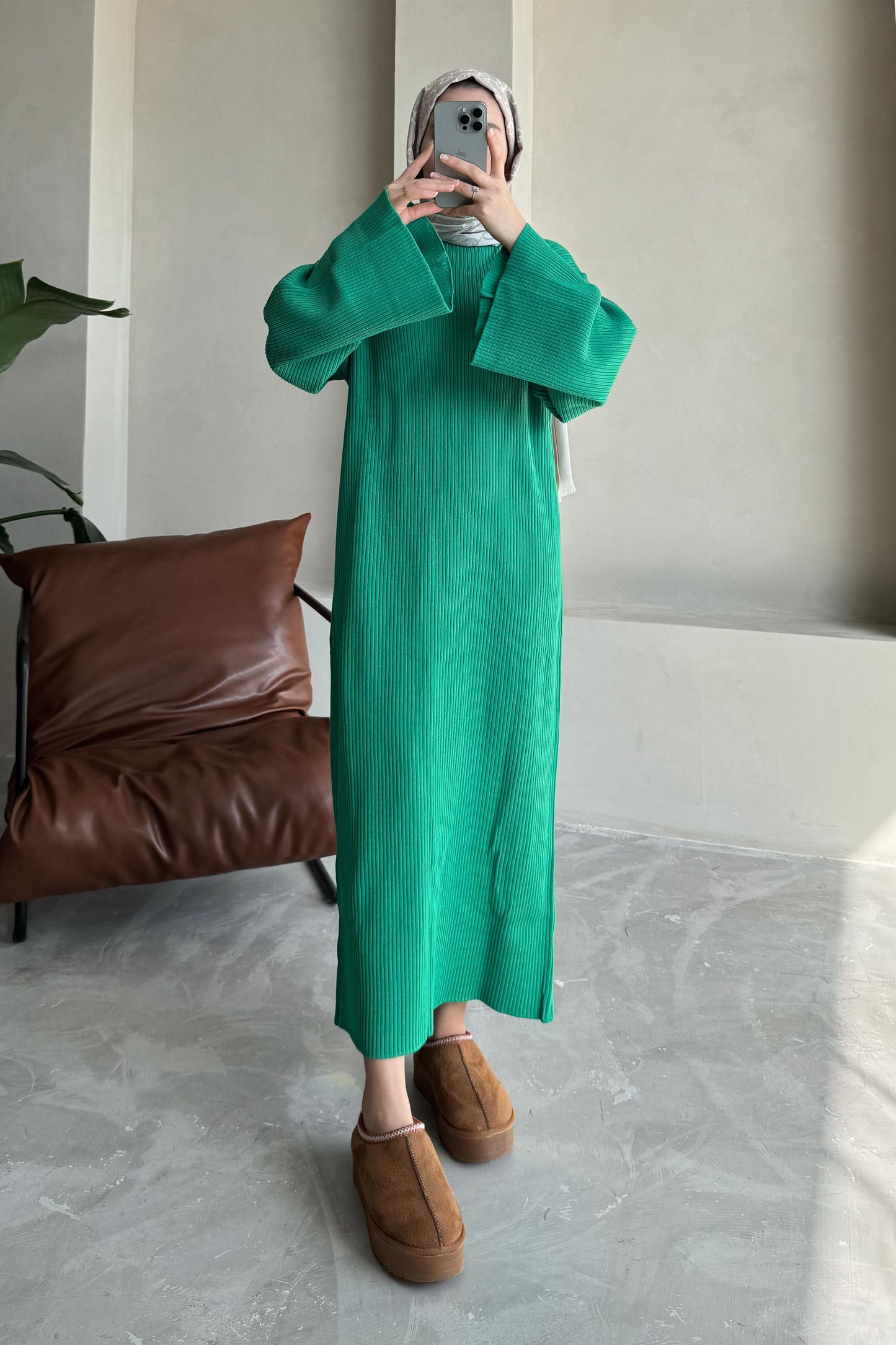 Jessica Knit Dress Saxe