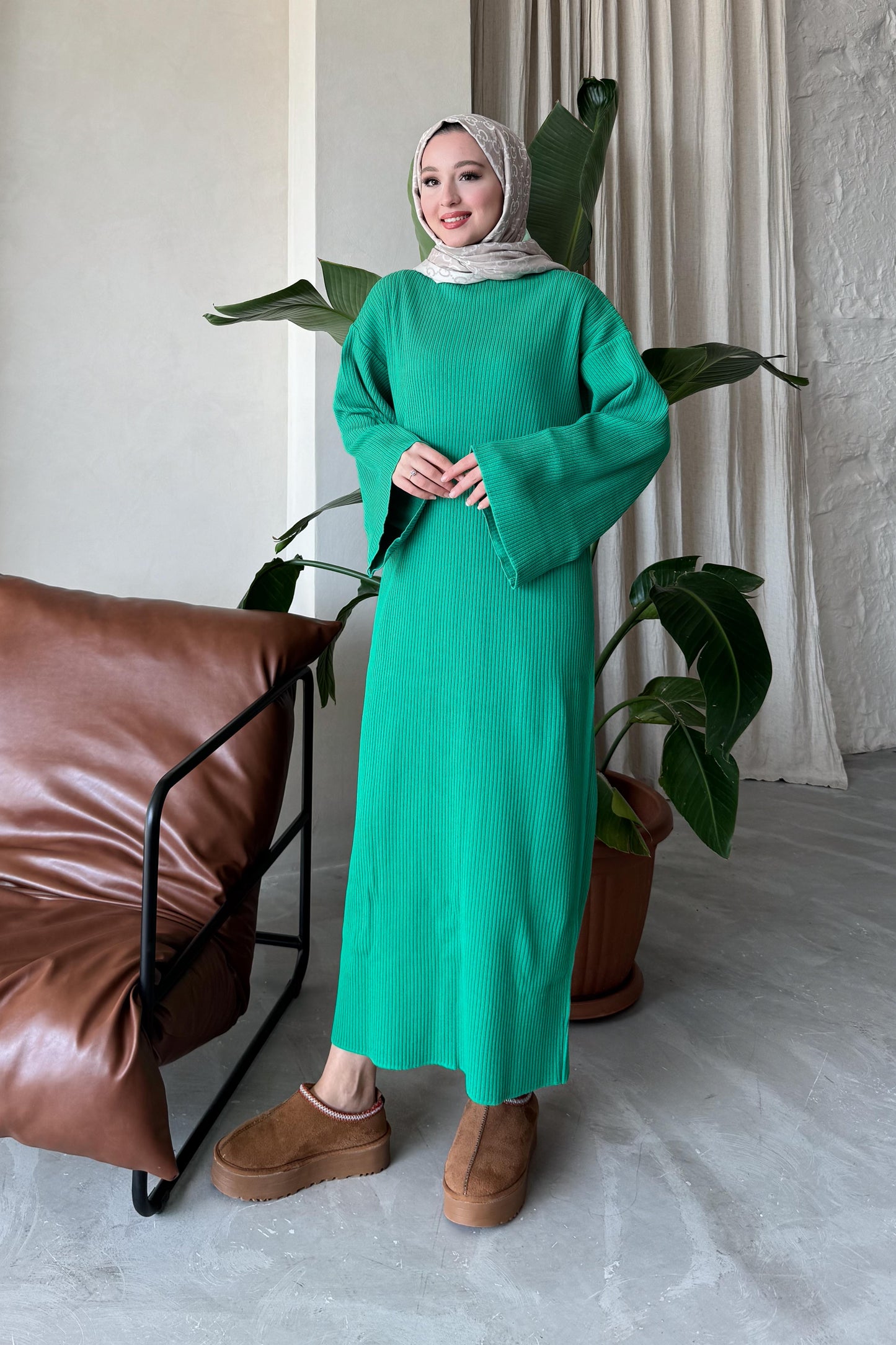 Jessica Knit Dress Saxe
