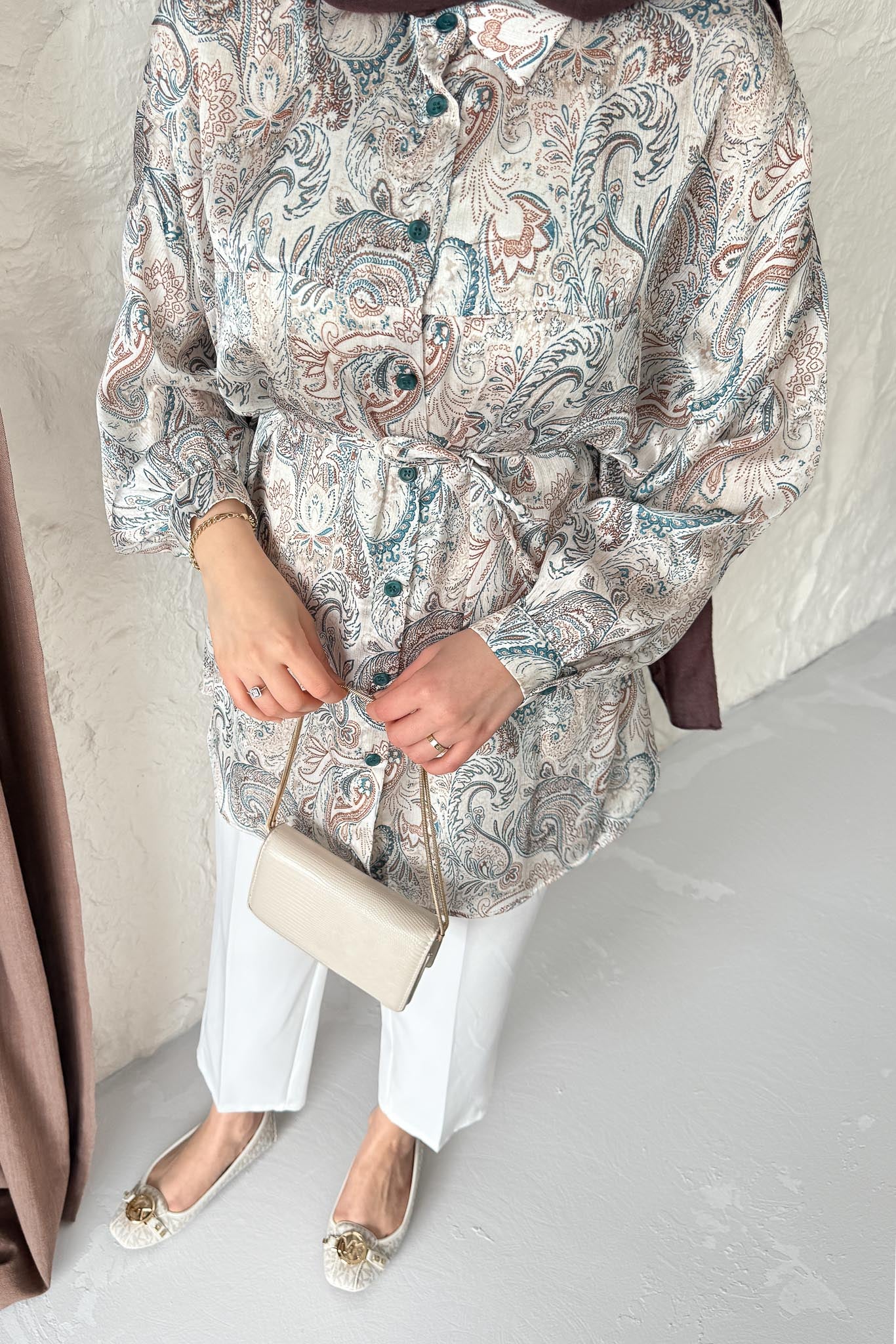 Ales Shoulder Lace Shirt Ecru
