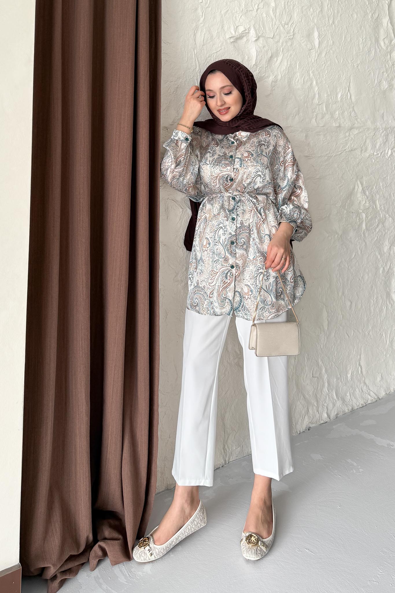 Ales Shoulder Lace Shirt Ecru