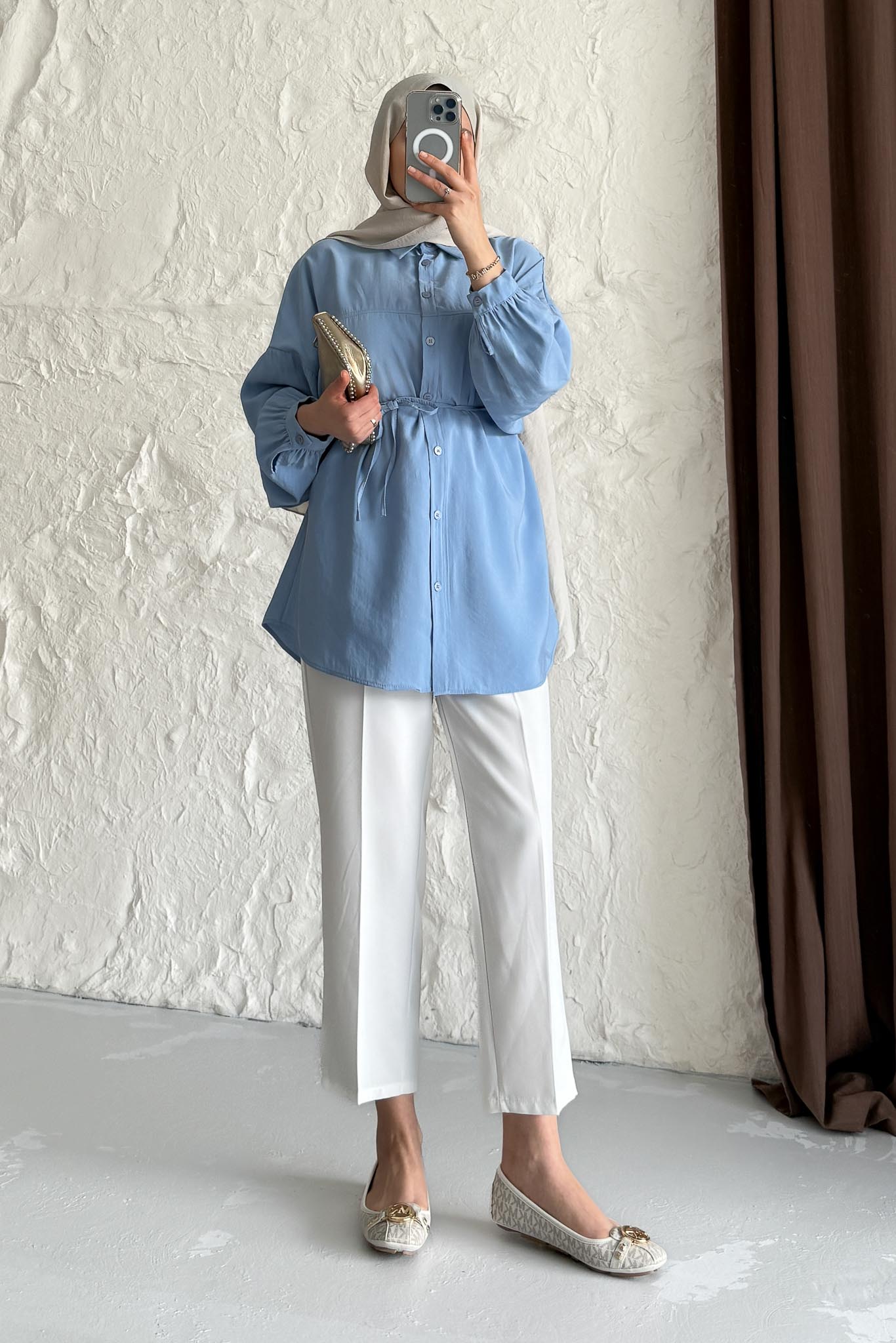 Ales Shoulder Lace Shirt Ecru