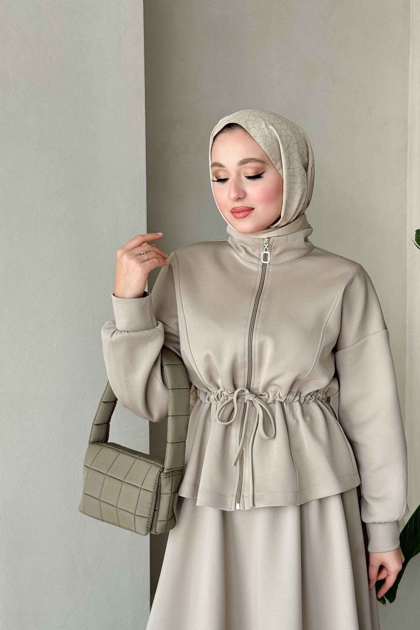 Afra Asymmetric Suit Indigo