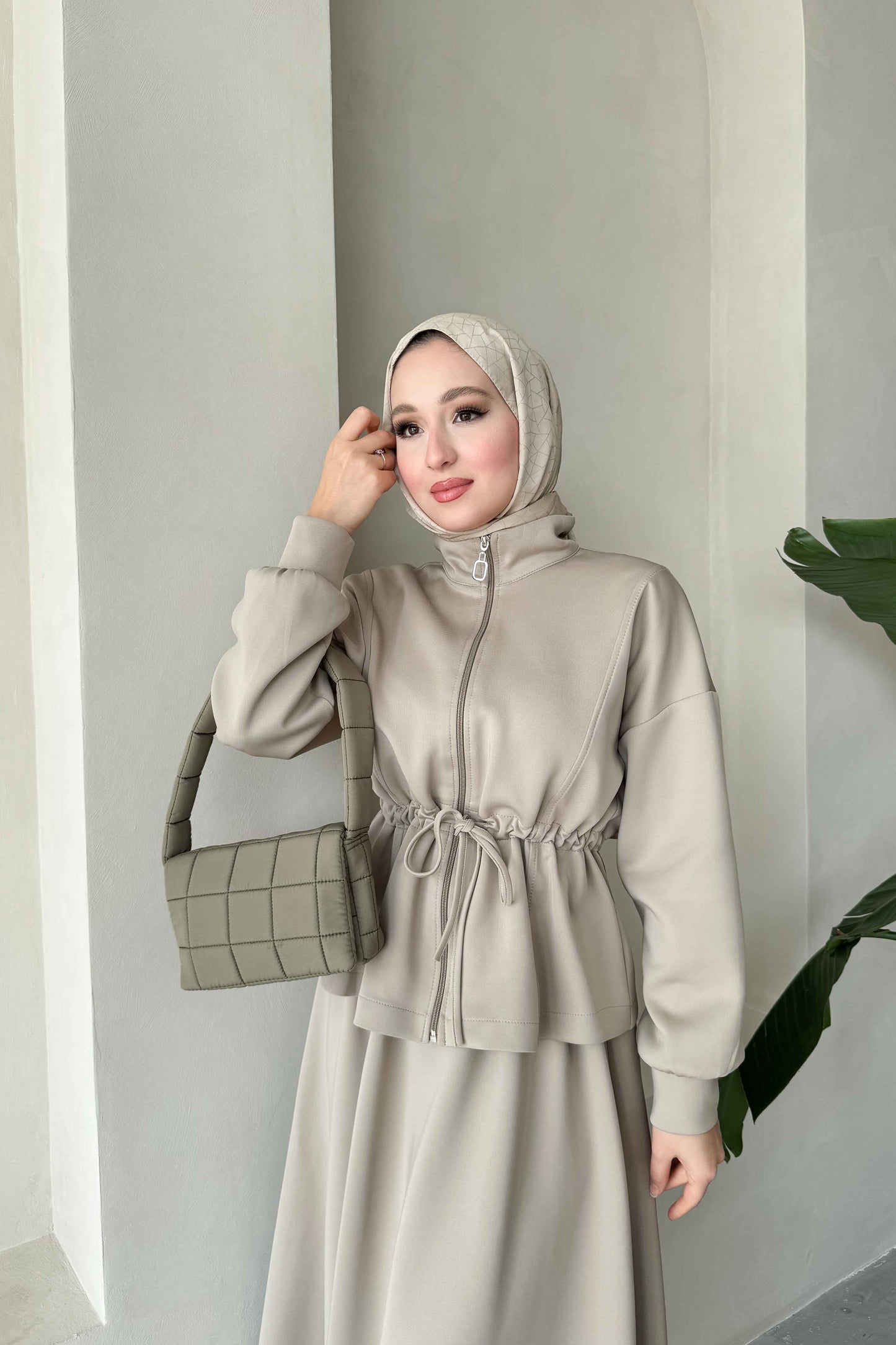 Afra Asymmetric Suit Indigo