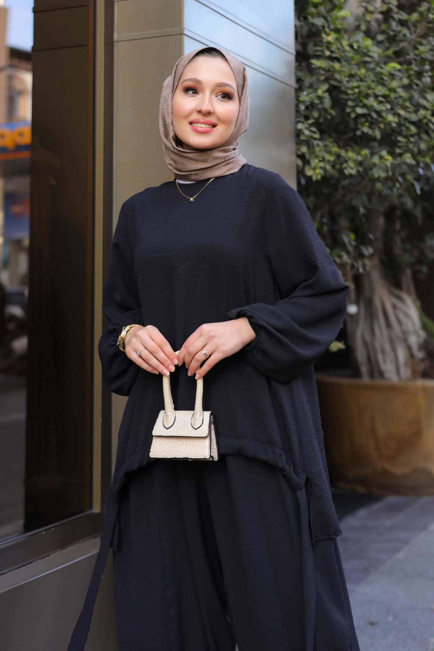 Sparkling Shalwar Trouser Suit Black