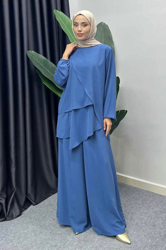 Şalvar Pantolon Takım İndigo