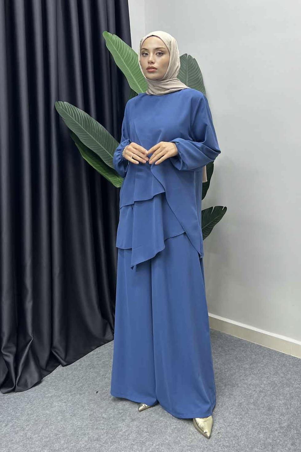 Şalvar Pantolon Takım İndigo