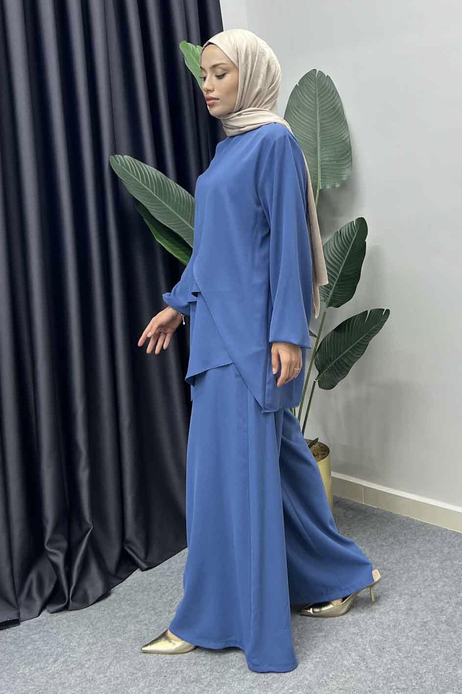 Şalvar Pantolon Takım İndigo