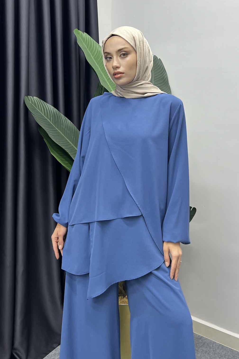 Şalvar Pantolon Takım İndigo