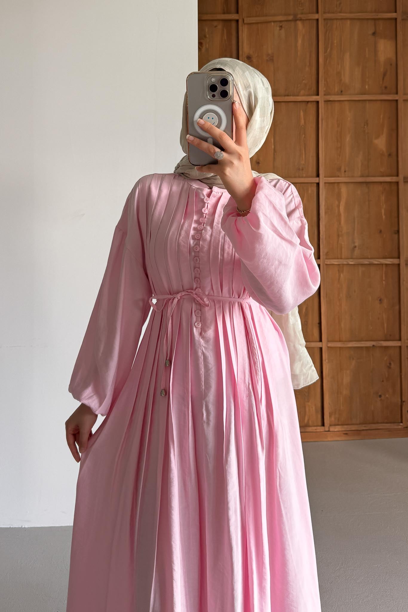 Jose Nervürlü Pembe