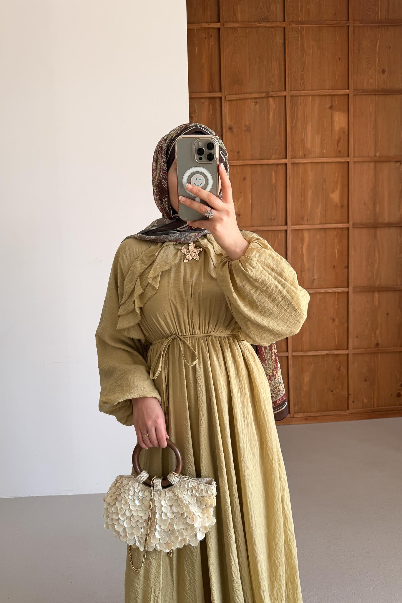 Gold Deren Evening Dress Dusty Rose