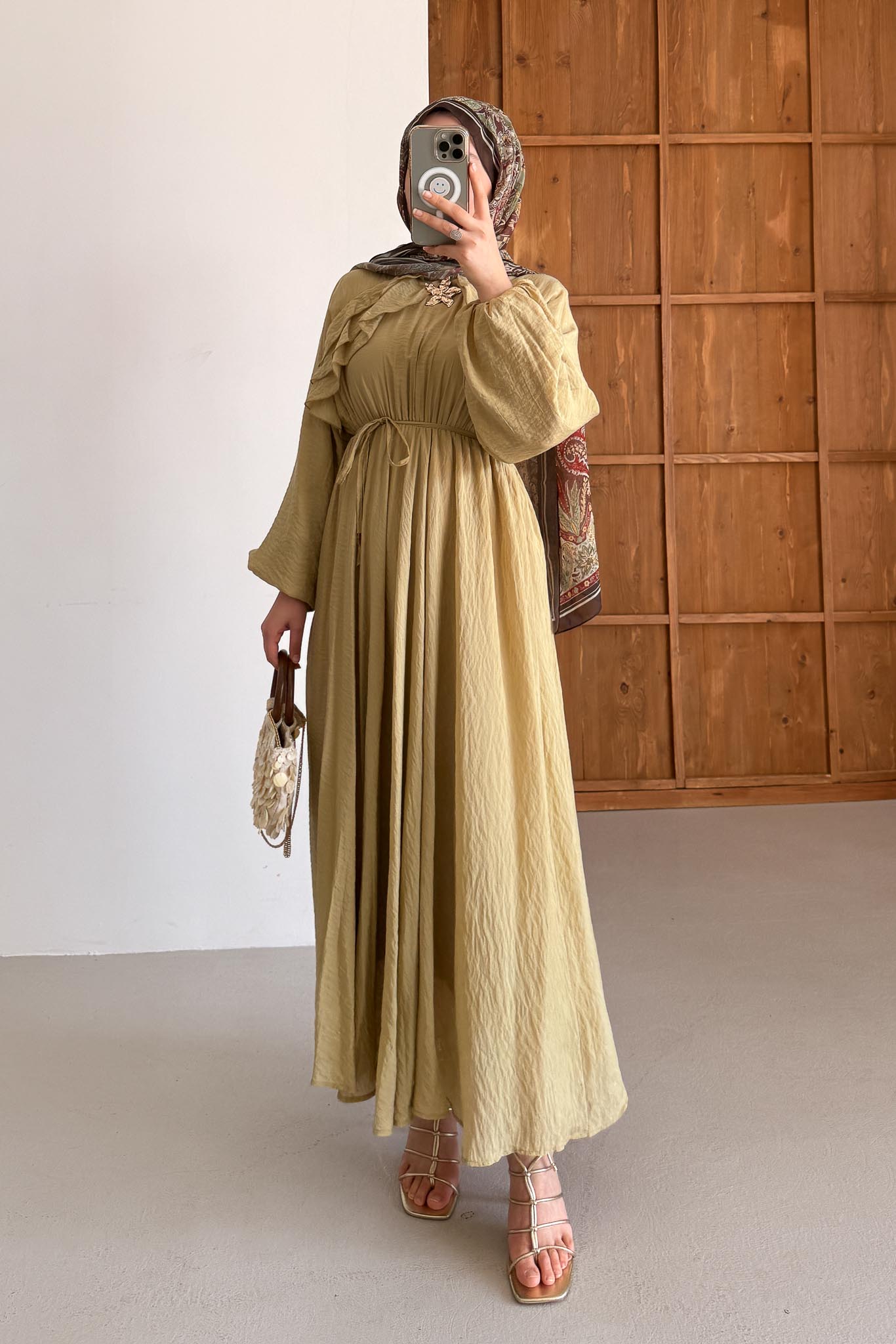 Gold Deren Evening Dress Dusty Rose